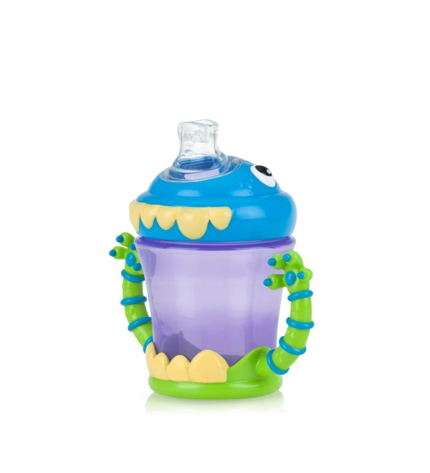 Nuby iMonster Grip N Sip Cup - 7 oz (210 ml) for 4+ Months | Toddler Sippy Cup - Buy Online on SooperMarket.com