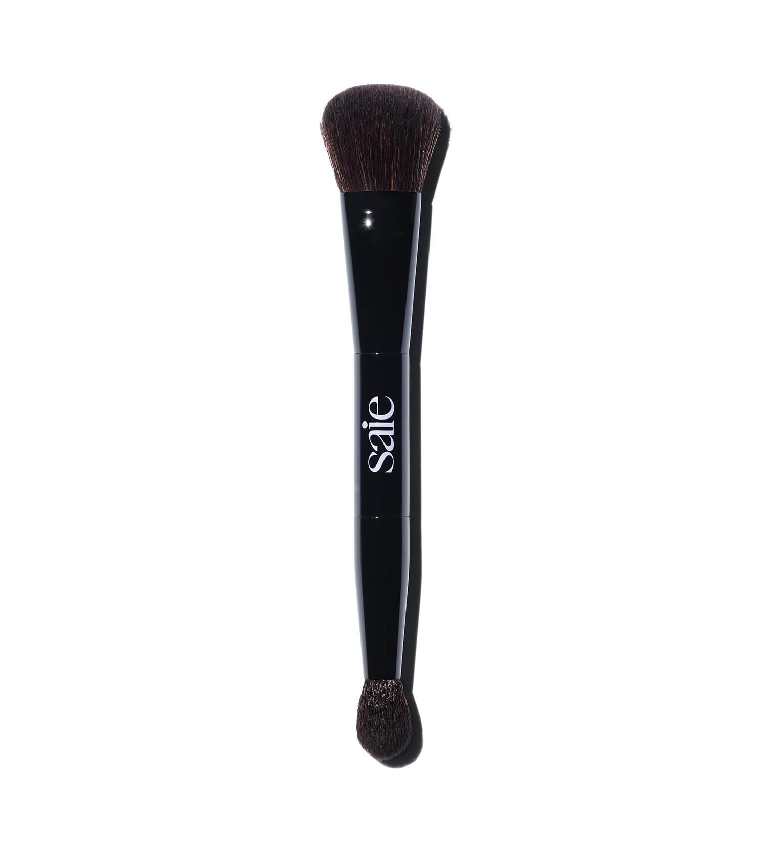 Saie The Double Brush | Multi-Use Dual Ended Makeup Brush for Highlighting Contouring & Concealing | Vegan & Cruelty-Free Face Brush - Buy Online on SooperMarket.com