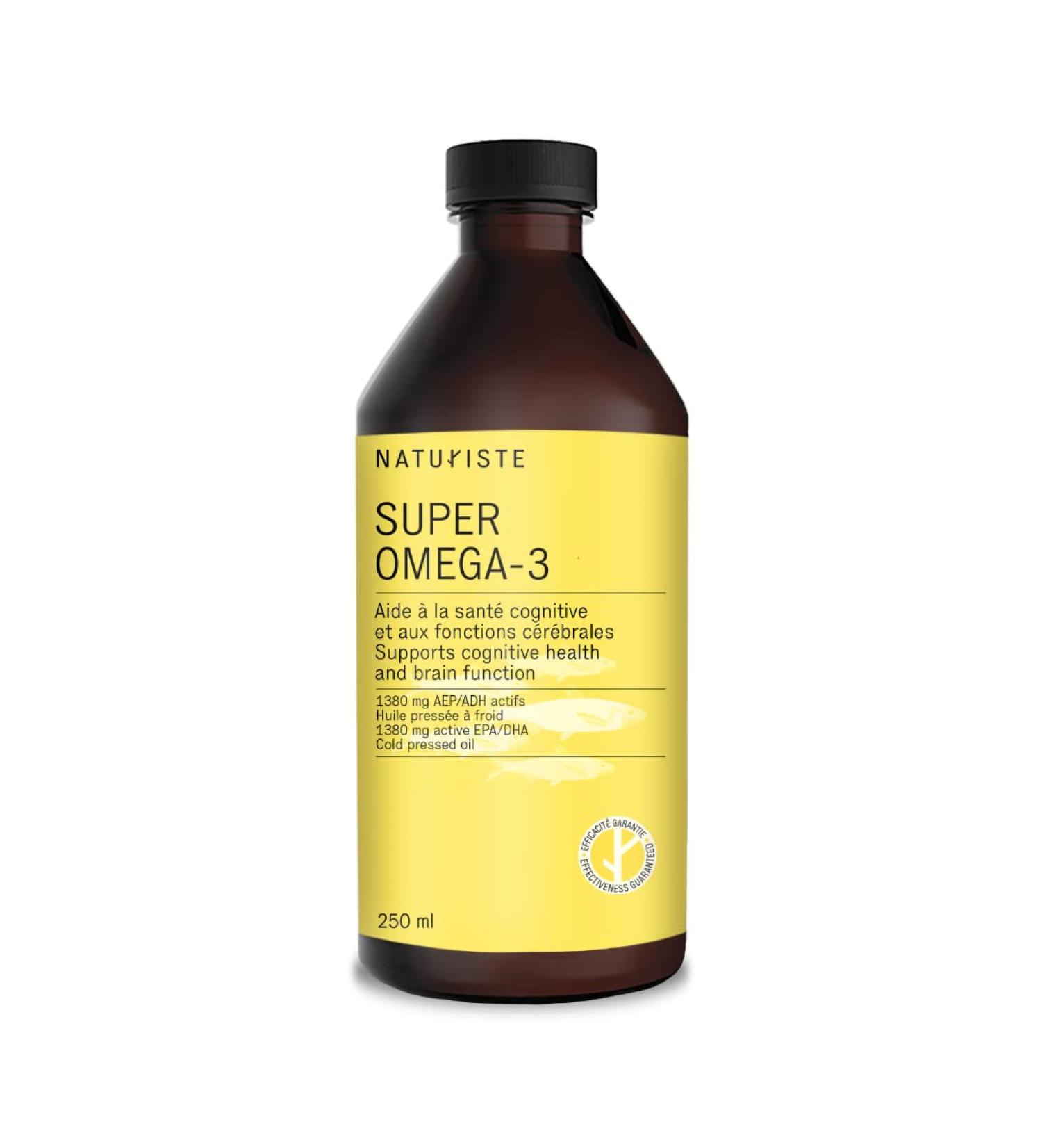 Super Omega 3 - Liquid - EPA and DHA supplement - Fish Oil supplement - Supports Heart Brain Joint Health - Orange flavor - 250ml - Buy Online on SooperMarket.com