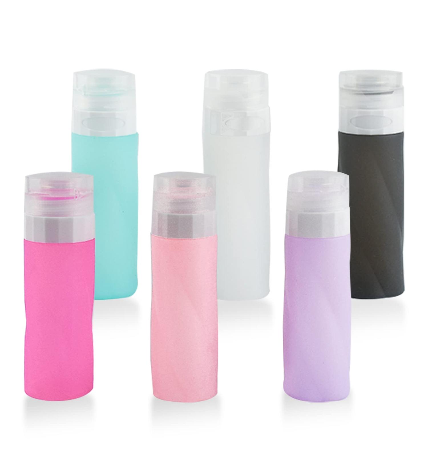Buy AUPTIG Silicone Travel Bottles Set - 90ml 6PCS Reusable Travel Containers for Toiletries Shampoo & Conditioner - Perfect for International Travel - Buy Online on SooperMarket.com