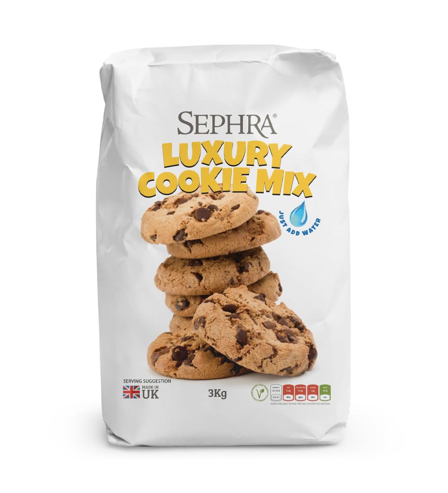 Sephra Cookie Dough Mix (3kg) - Just Add Water & Butter - Halal Certified 3kg (Pack of 1) - Buy Online on SooperMarket.com