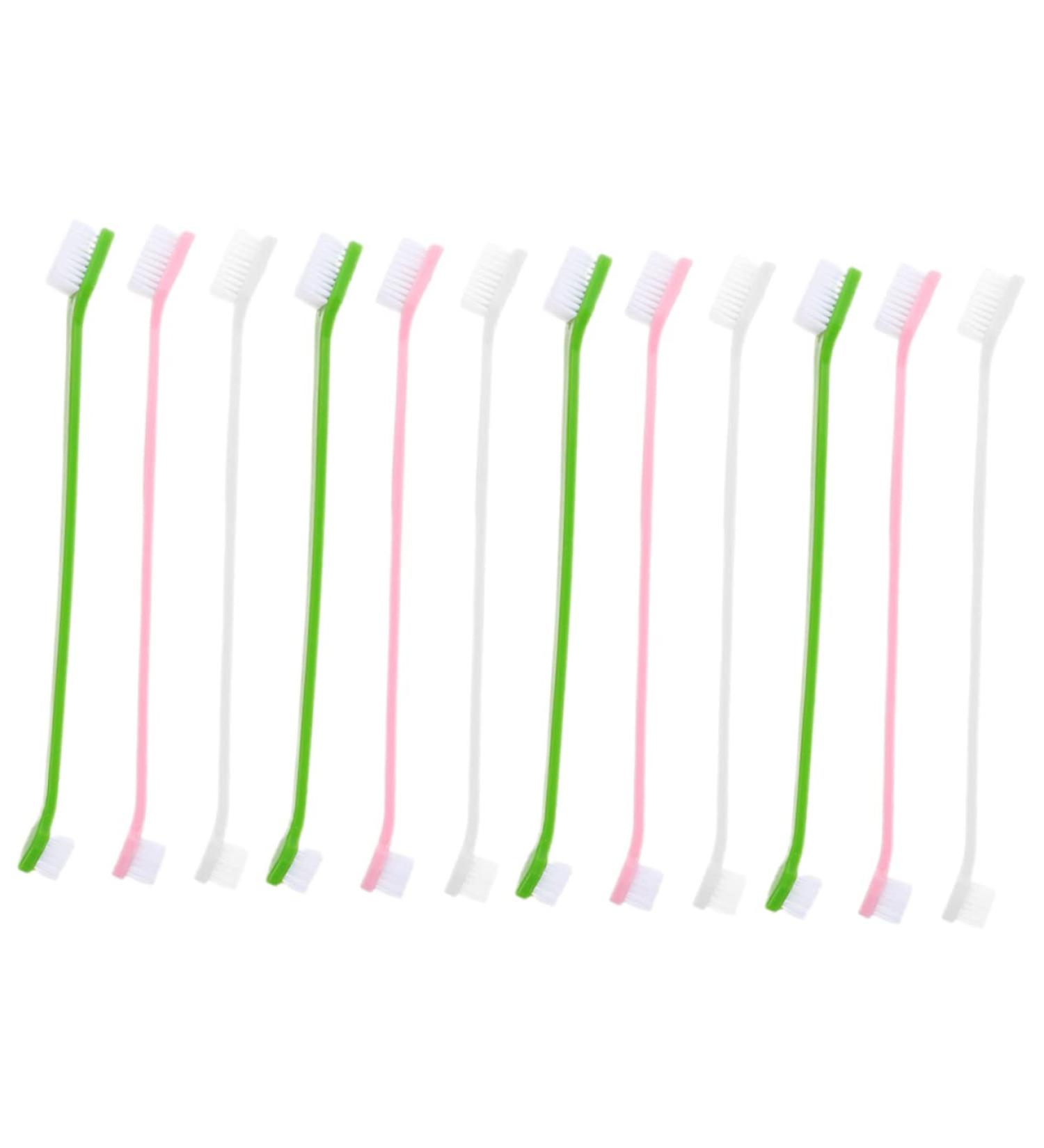 CORHAD 12pcs Double Head Dog Toothbrush Dog Finger Toothbrush Dog Toothbrush Toothpaste Dog Tooth Care Pp - Buy Online on SooperMarket.com