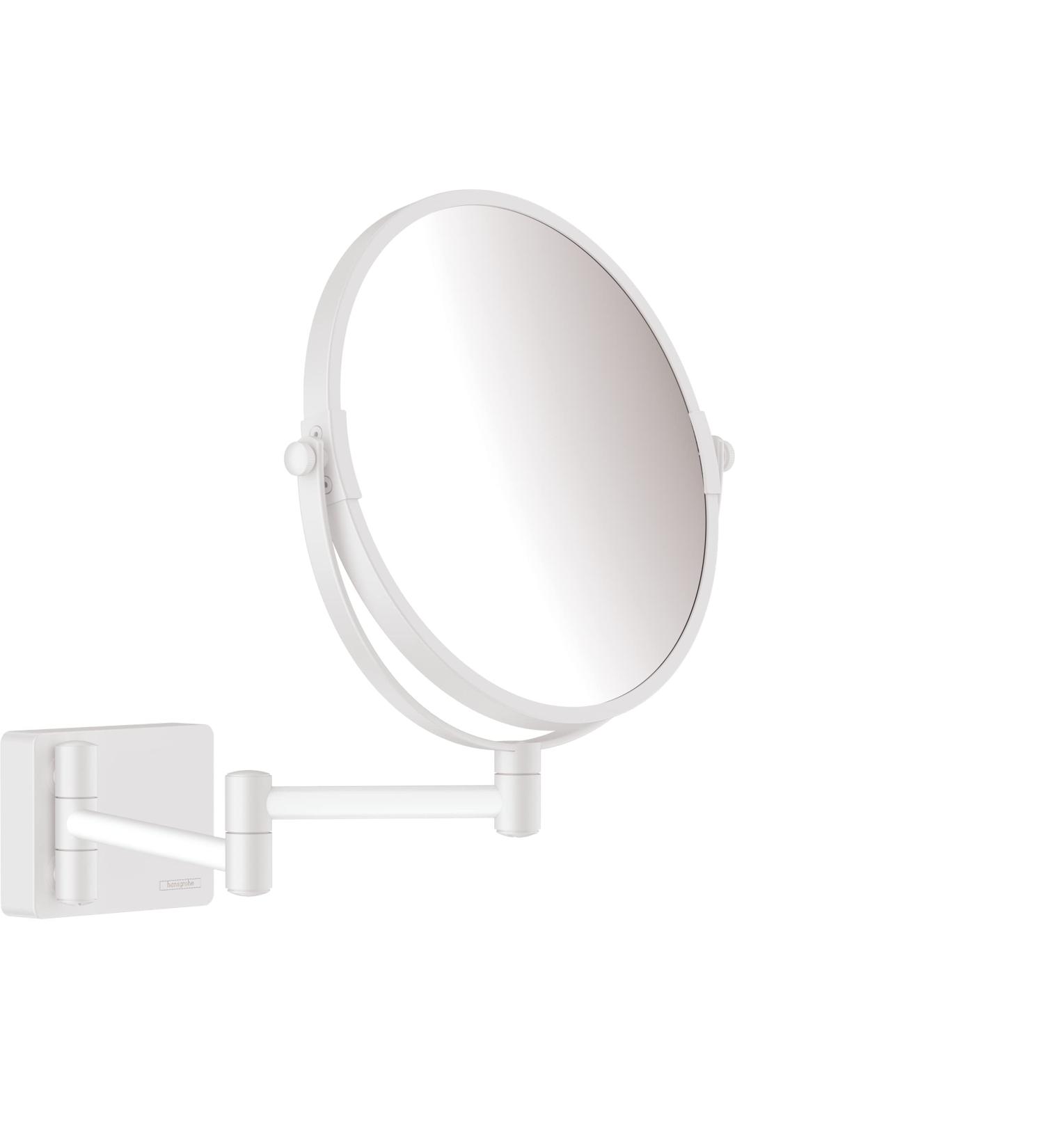 hansgrohe AddStoris Shaving mirror matt white 41791700 without LED light Matt White