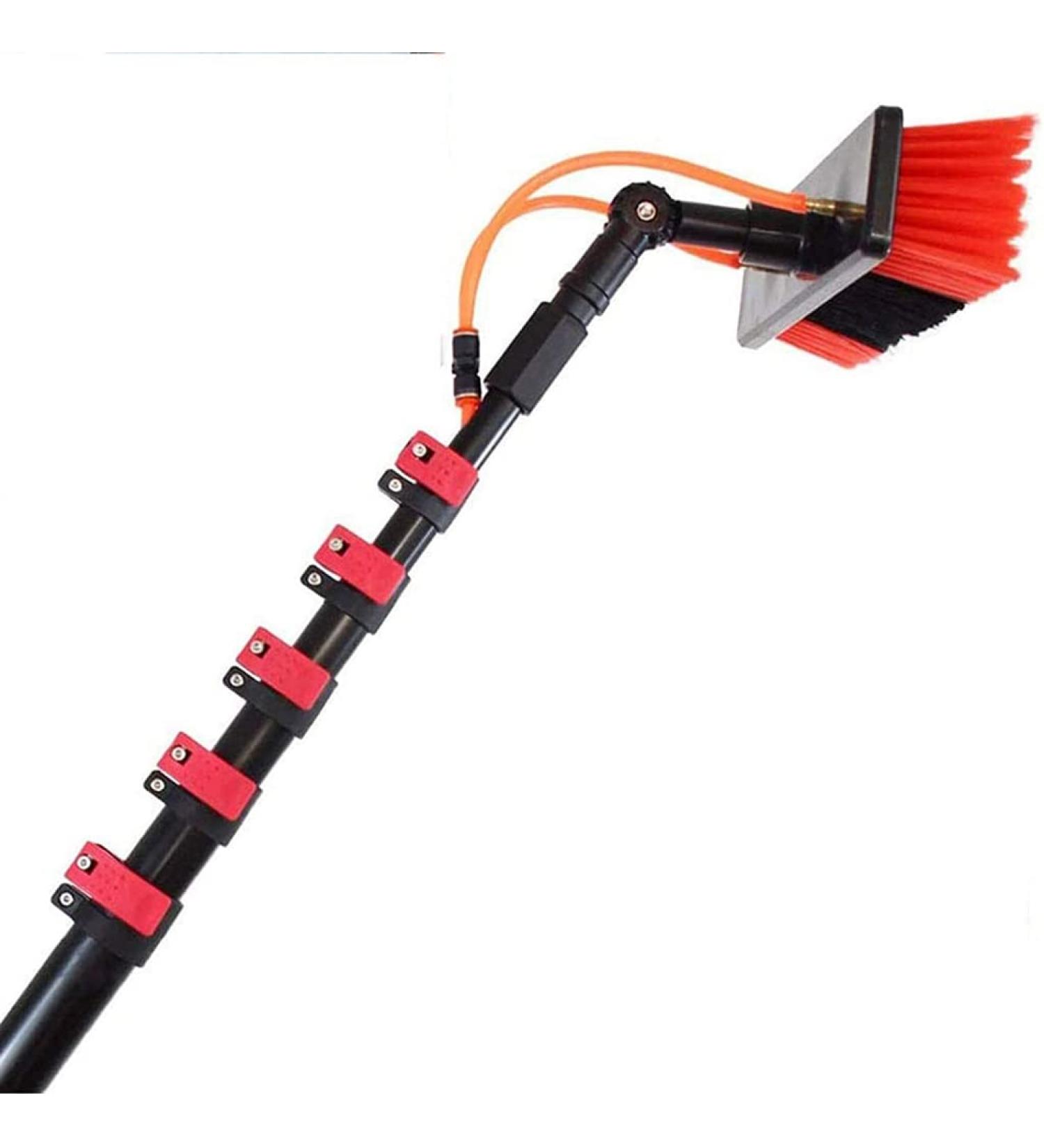 Window Cleaning Pole Water Fed Extendable Brush for Indoor/Outdoor High Window Extension Cleaning Pole Window Washing Equipment/10.8M/35Ft 55cm Brush Head 11M/36FT - Buy Online on SooperMarket.com