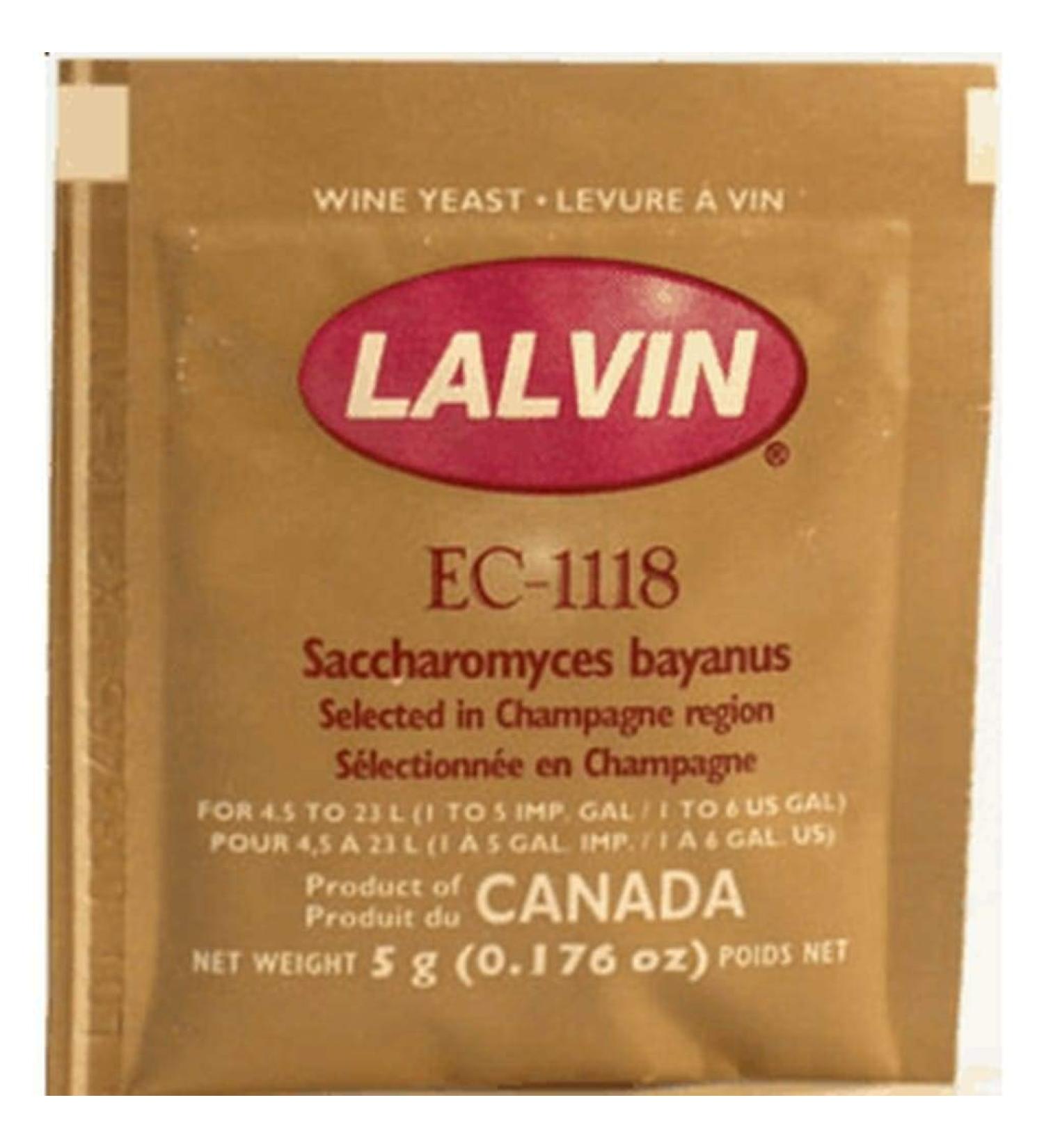 Lalvin Sparkling Wine Yeast EC-1118 Sachet 5g - Ideal for Making Cider and Champagne Style Wines