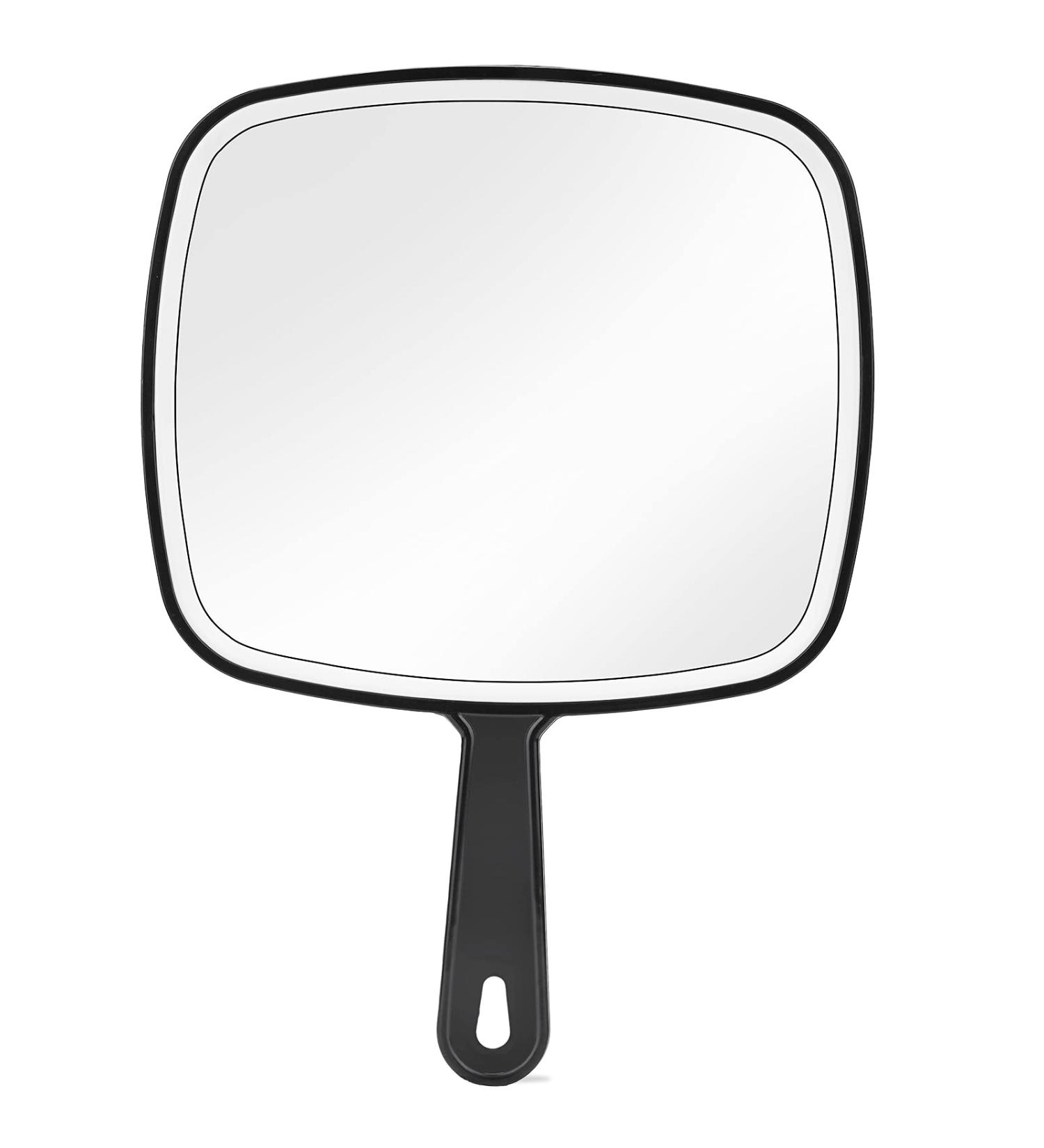 HEYISSU Extra Large Hand Mirror with Handle - 9 W x 12.4 L - Perfect for Shower and Shaving - Buy Online on SooperMarket.com