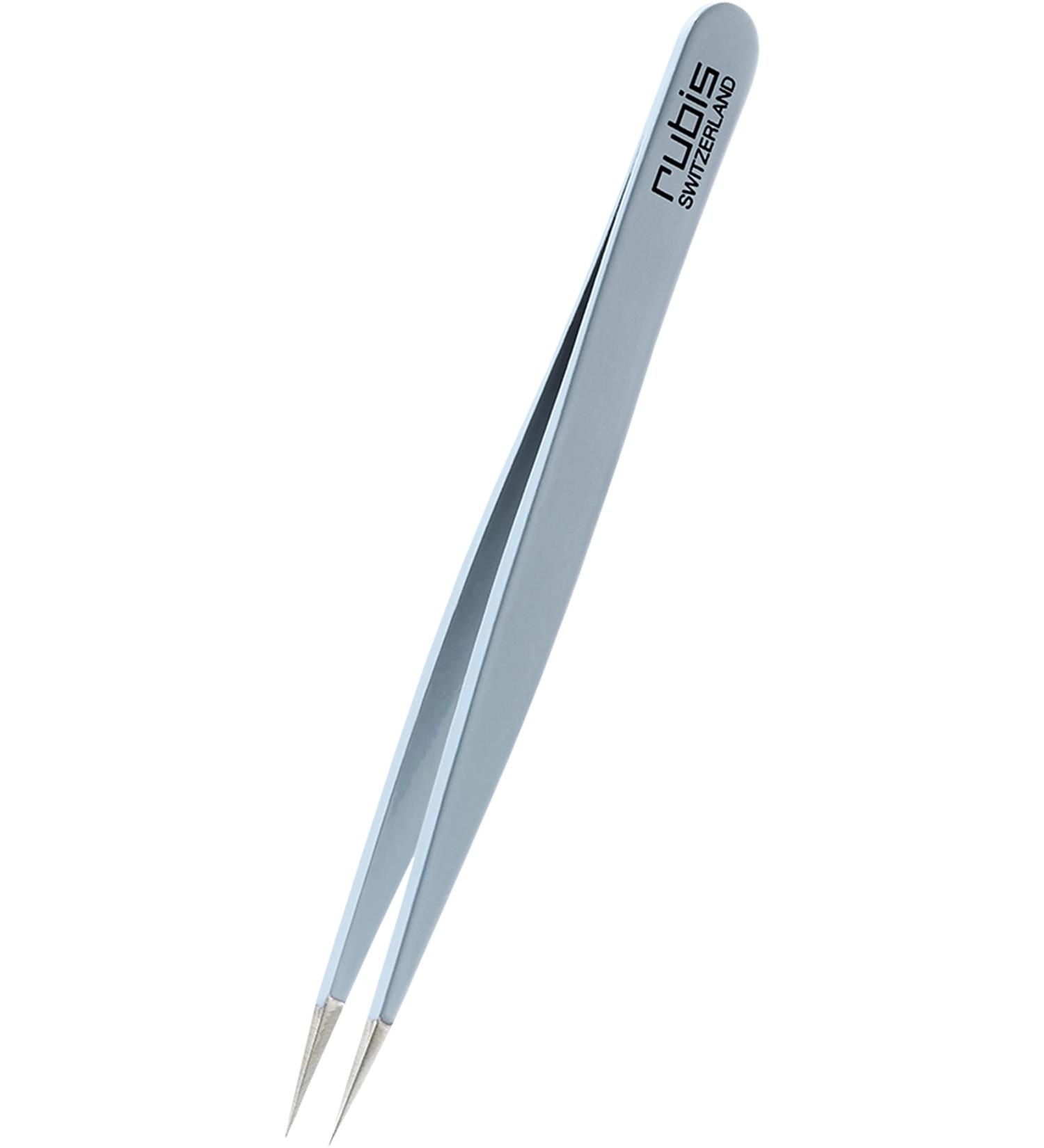 Rubis Splinter Tweezers - Precision Pointed Tweezers for Splinters & Ingrown Hairs - Light Blue - Buy Online on SooperMarket.com