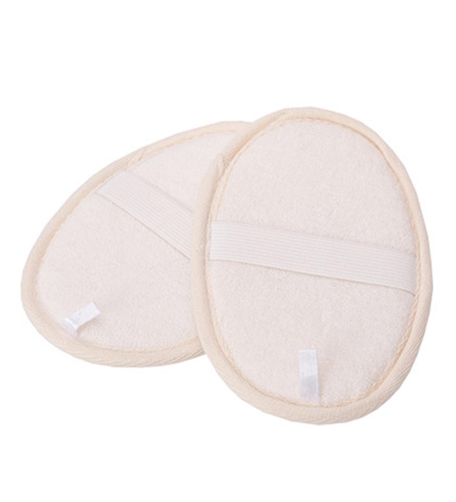 Bath Spa Exfoliating Loofah Pads - 2 Pack Natural Luffa and Terry Cloth Loofa Sponge for Men and Women - Buy Online on SooperMarket.com