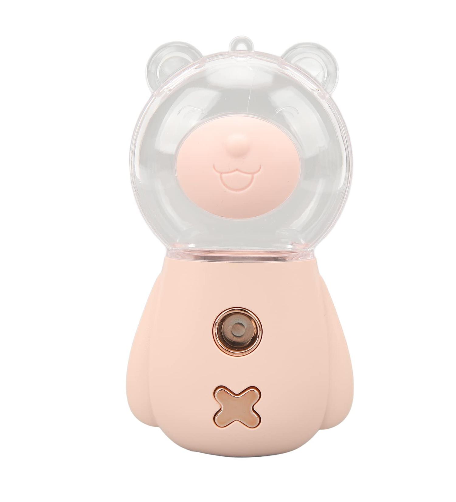 Nano Sprayer Cute Shape DC5V 300ML Moisturizing Skin Nano Mister Handheld 3 Minute Timing with Lanyard for Office Pink - Buy Online on SooperMarket.com
