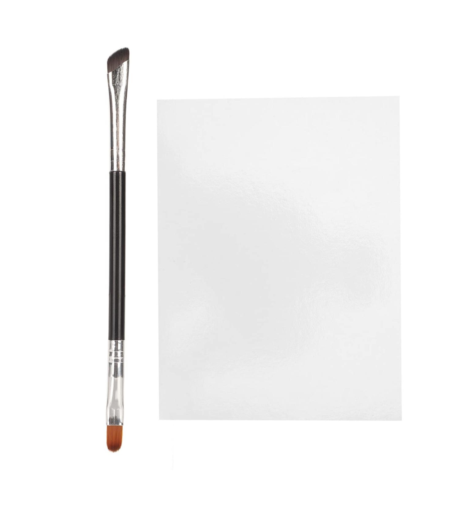 Buy L Size Disposable Mixing Palette | Waterproof Makeup Paper & Double Ended Brush - Ideal for Nail Art & Painting - Buy Online on SooperMarket.com