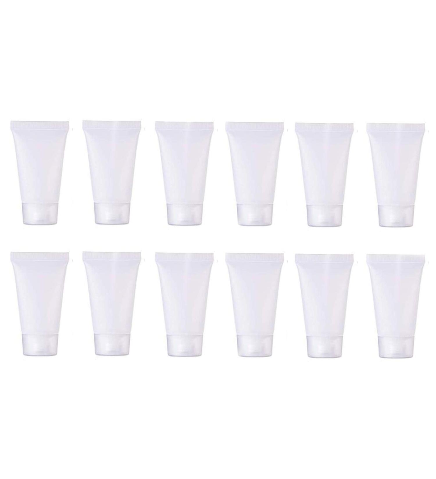 20PCS 10ML Clear Empty Refillable Plastic Soft Tubes Bottle Cosmetic Sample Bottles Jars Travel Makeup Container with Screw Cap For Lip Gloss Balm Body Lotion Shower Gel Shampoo Facial Cleanser (10ml) - Buy Online on SooperMarket.com