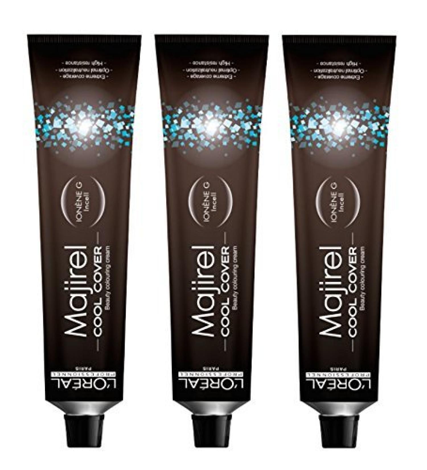 Loreal 3 Pack Loreal Majirel Cool Cover 50ml 8 11 CC Light Blonde Deep Ash