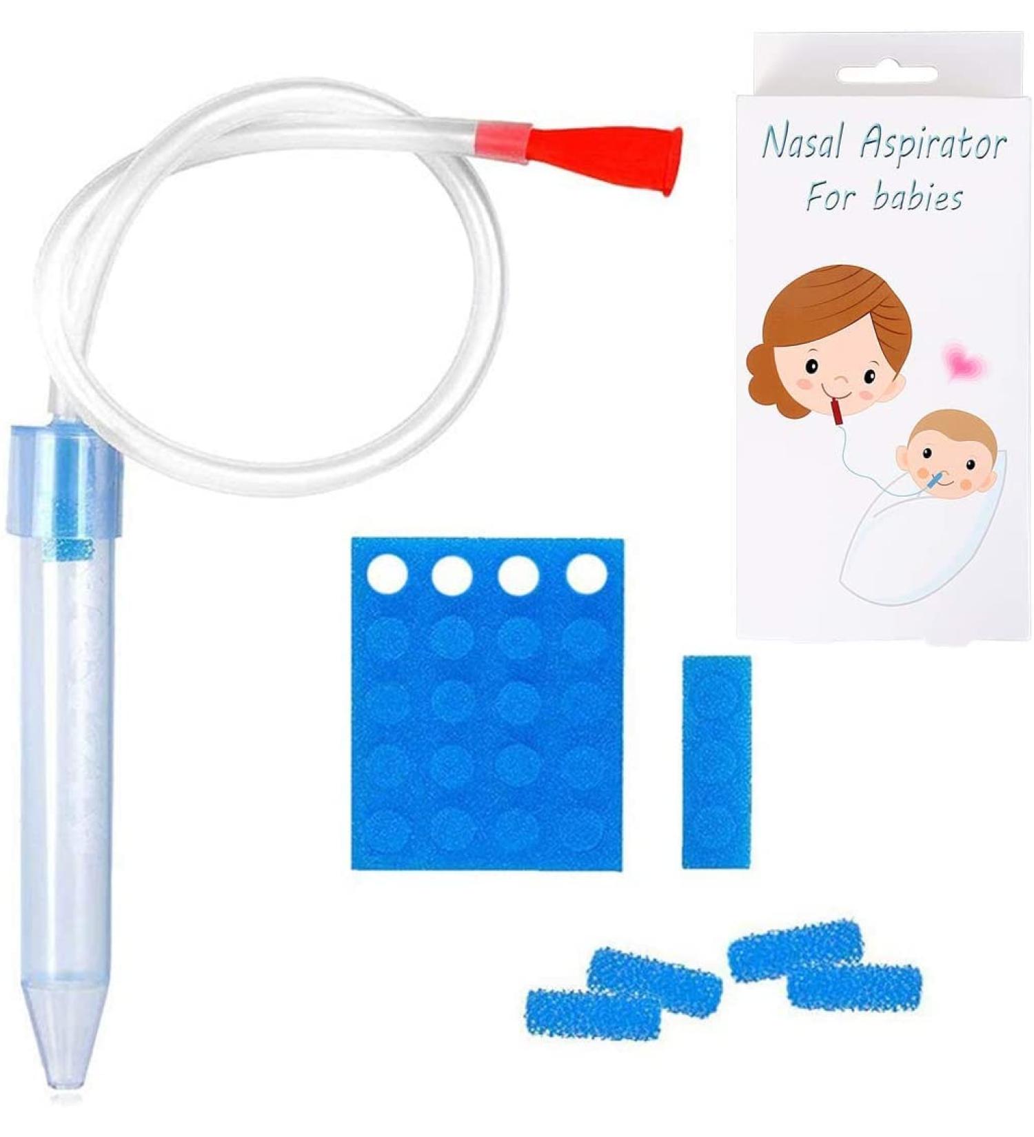 Baby Nasal Aspirator with 24 Filters | Safe Mouth Suction for Toddler Congestion Relief | Perfect Baby Shower Gift - Buy Online on SooperMarket.com