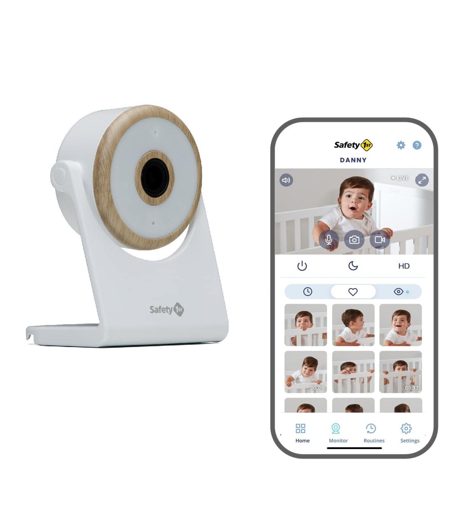 Safety 1st Connected WiFi Baby Monitor | 1080p HD Camera | Motion & Sound Notifications | Encrypted Livestream | Advanced Night Vision | iOS & Android Compatible - Buy Online on SooperMarket.com