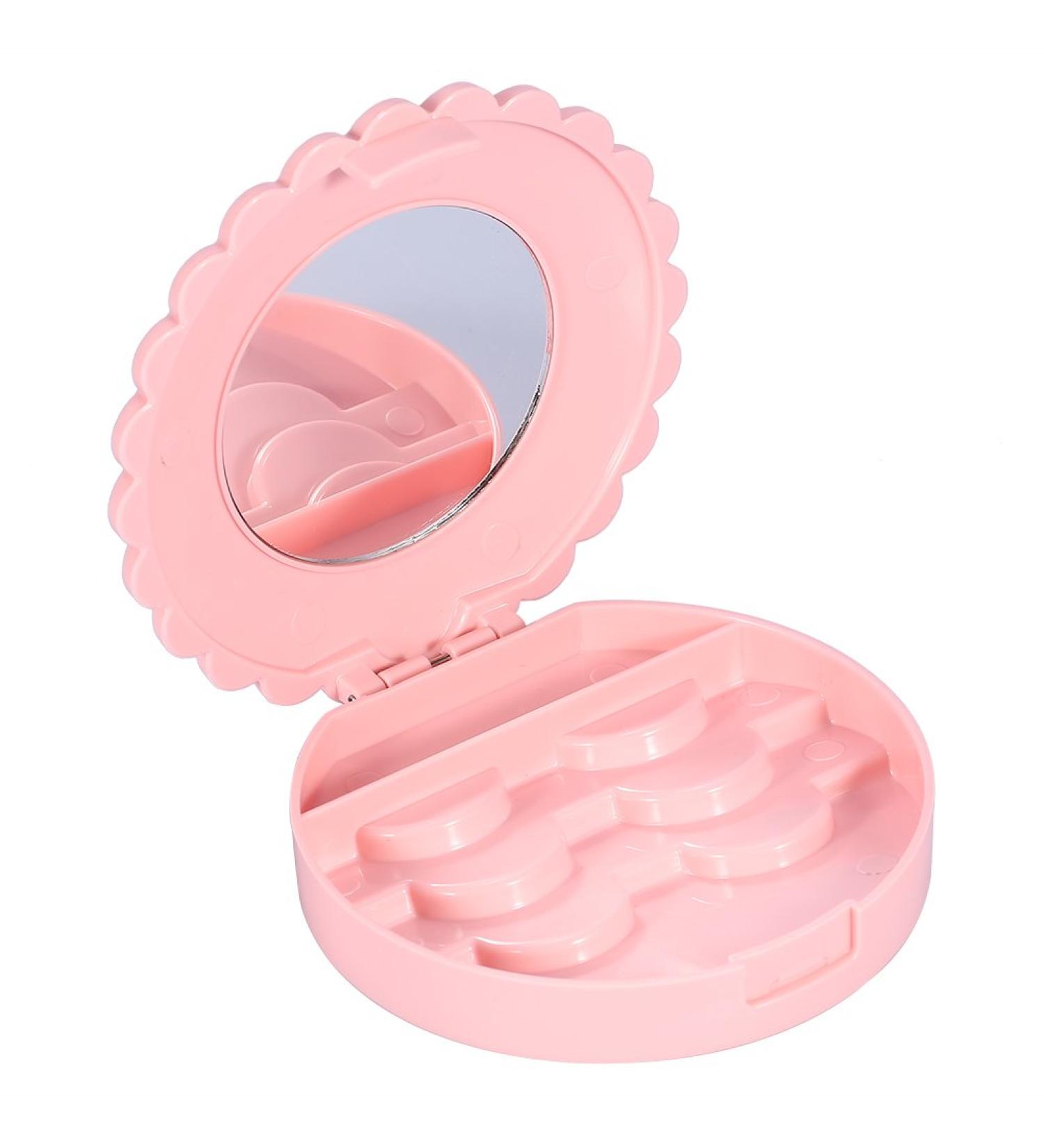 Lash Storage Organizer - Flower Shape Portable Case for False Eyelashes | Travel-Friendly Eyelash Storage Solution - Buy Online on SooperMarket.com