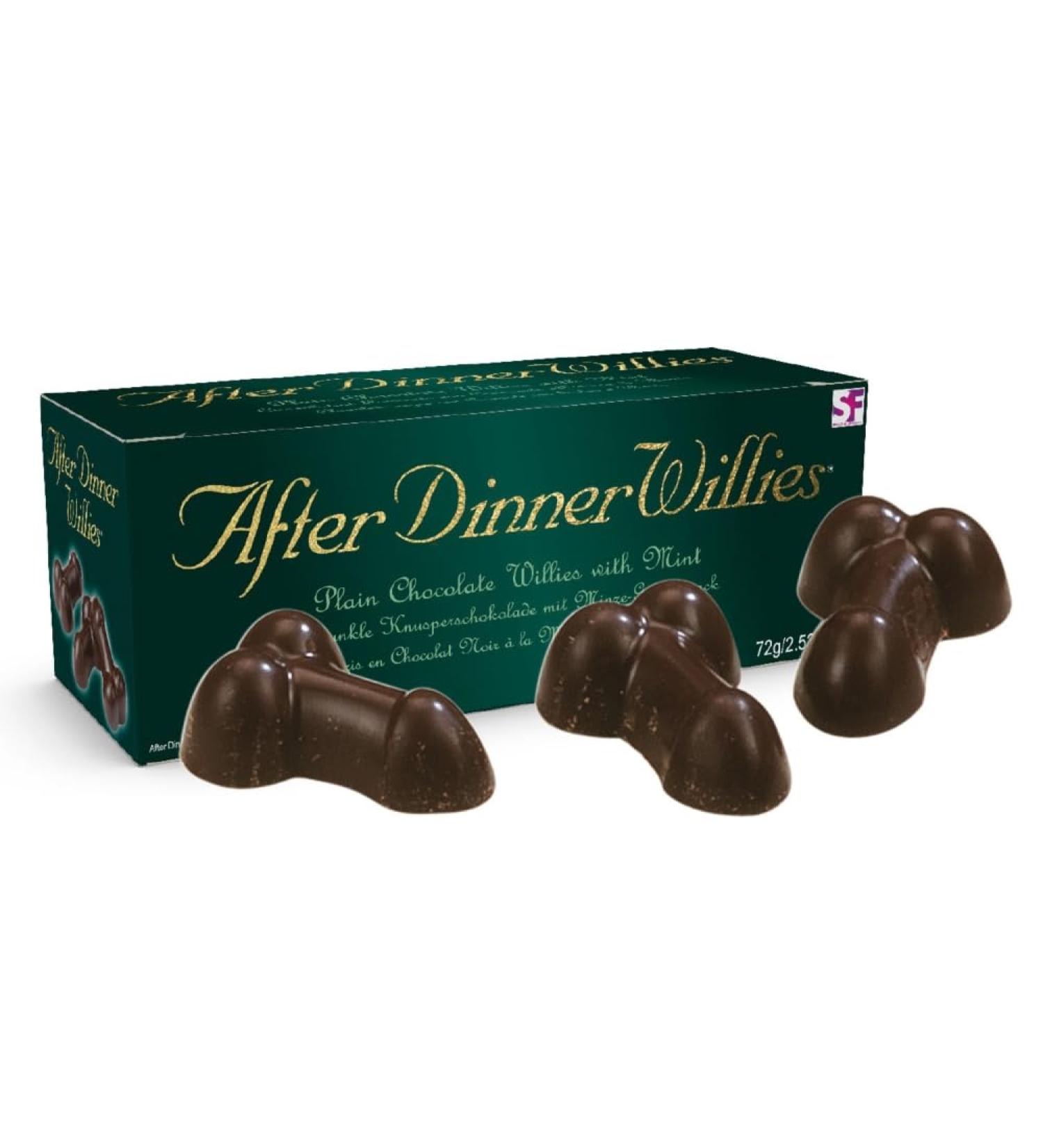 After Dinner Willies - Plain Chocolate Mint Flavoured Willies - Buy Online on SooperMarket.com