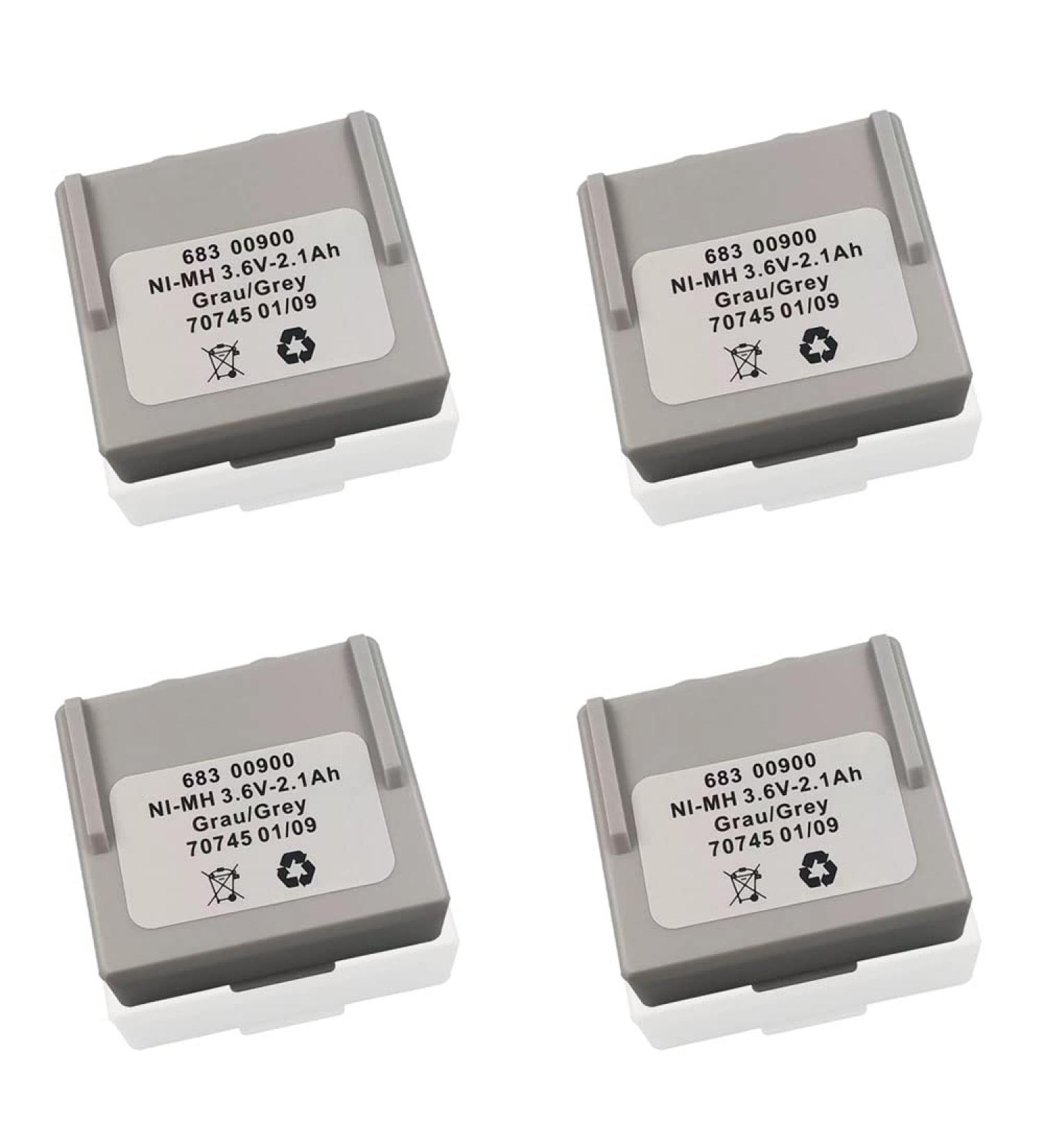 Buy Pack of 4 - 3.6V 68300900 Rechargeable Ni-MH Batteries | 2100mAh for Crane Remote Control - Buy Online on SooperMarket.com