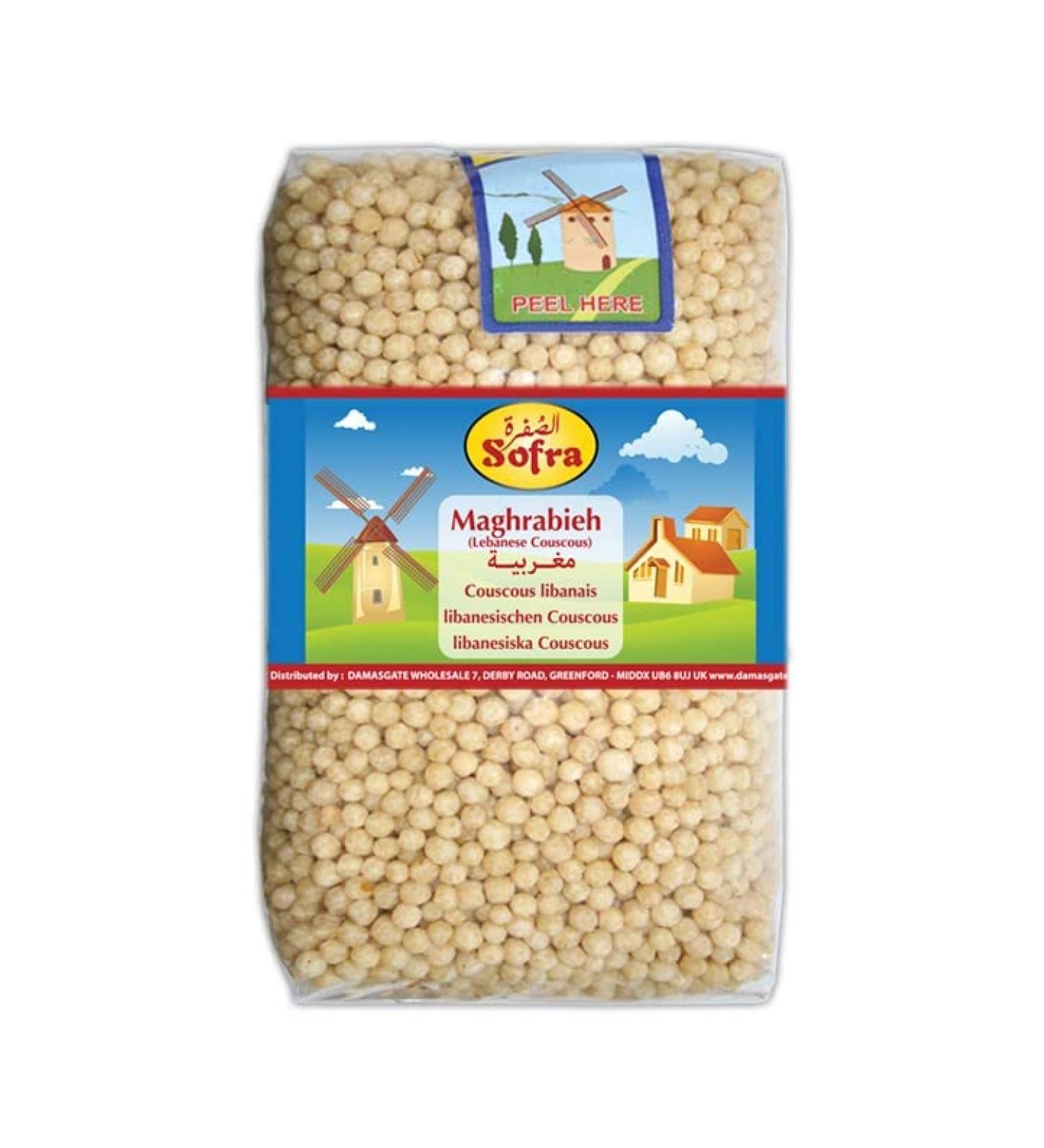 Lebanese Giant Couscous. Dried Moghrabieh Sofra 900g