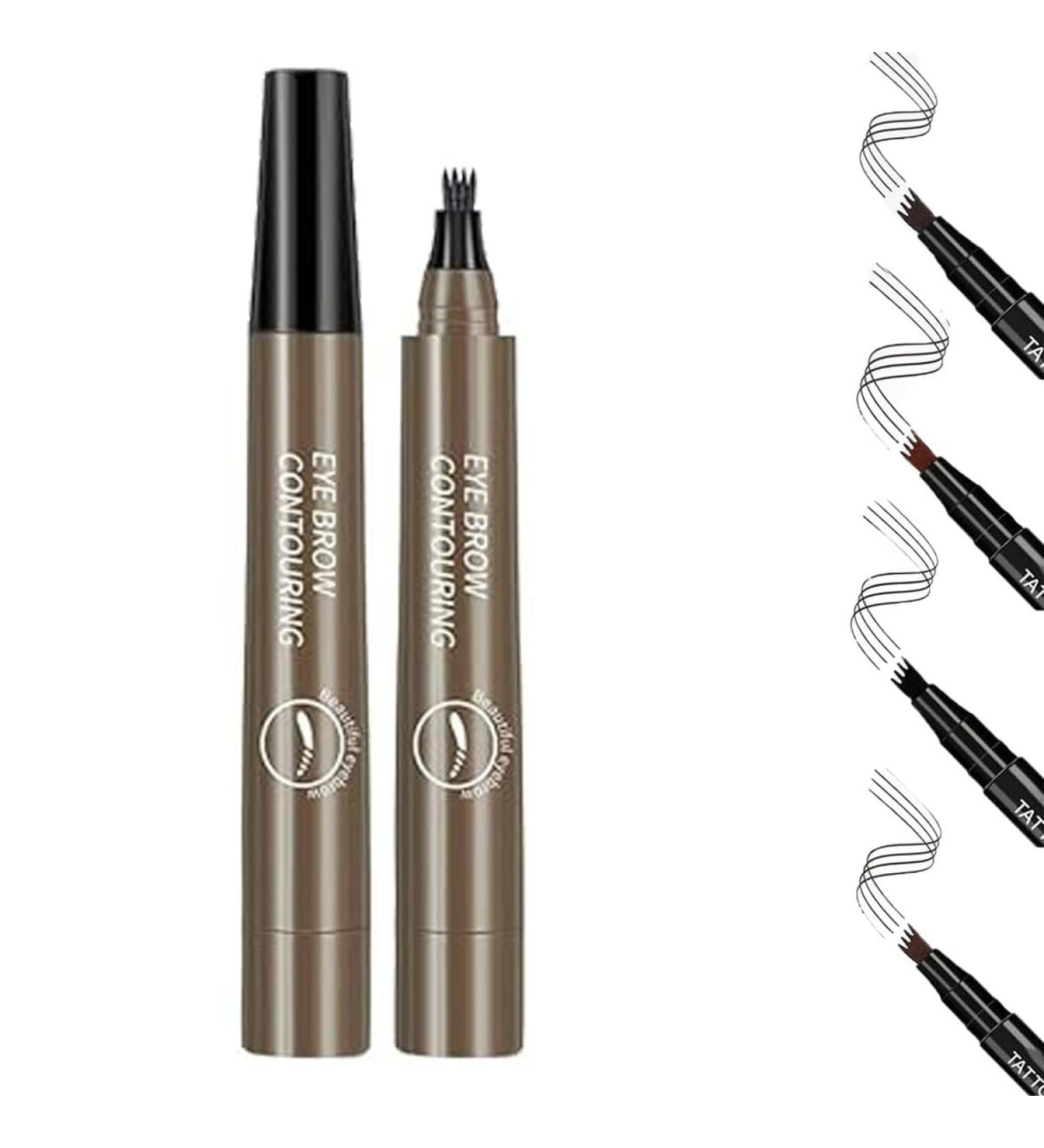 Waterproof Natural Eyebrow Pencil Precision Eyebrow Pencil Natural Fine Stroke Microblade Eyebrow Pencil Create Natural Eyebrows Easily Beautiful and Long-Lasting Waterproof Eyebrow Pencil Grey Brown - Buy Online on SooperMarket.com