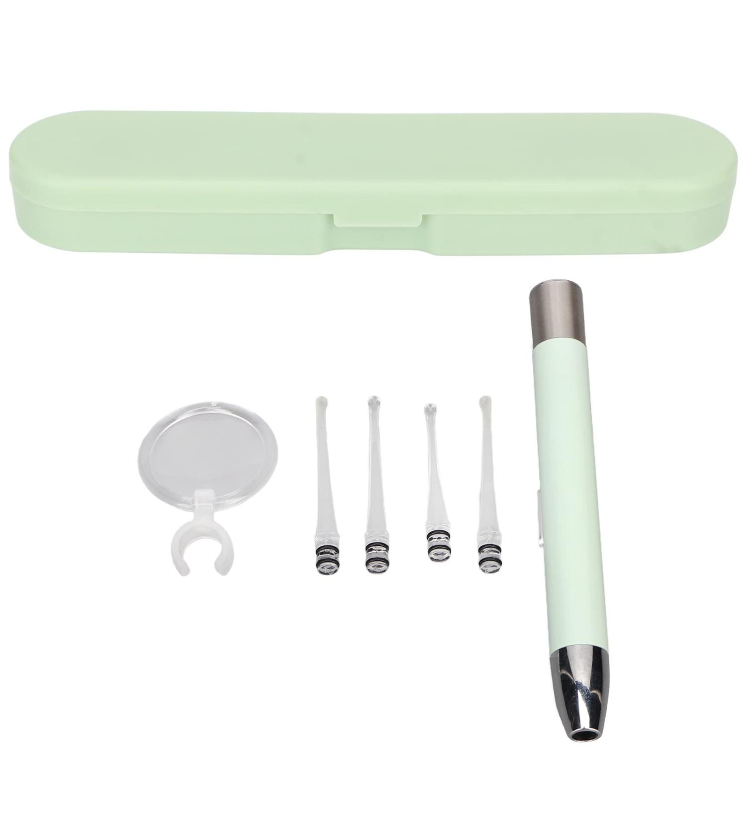 2-in-1 LED Ear Checking Penlight for Nurses and Doctors - Green - Includes 4 Tips and Magnifying Lens - Buy Online on SooperMarket.com