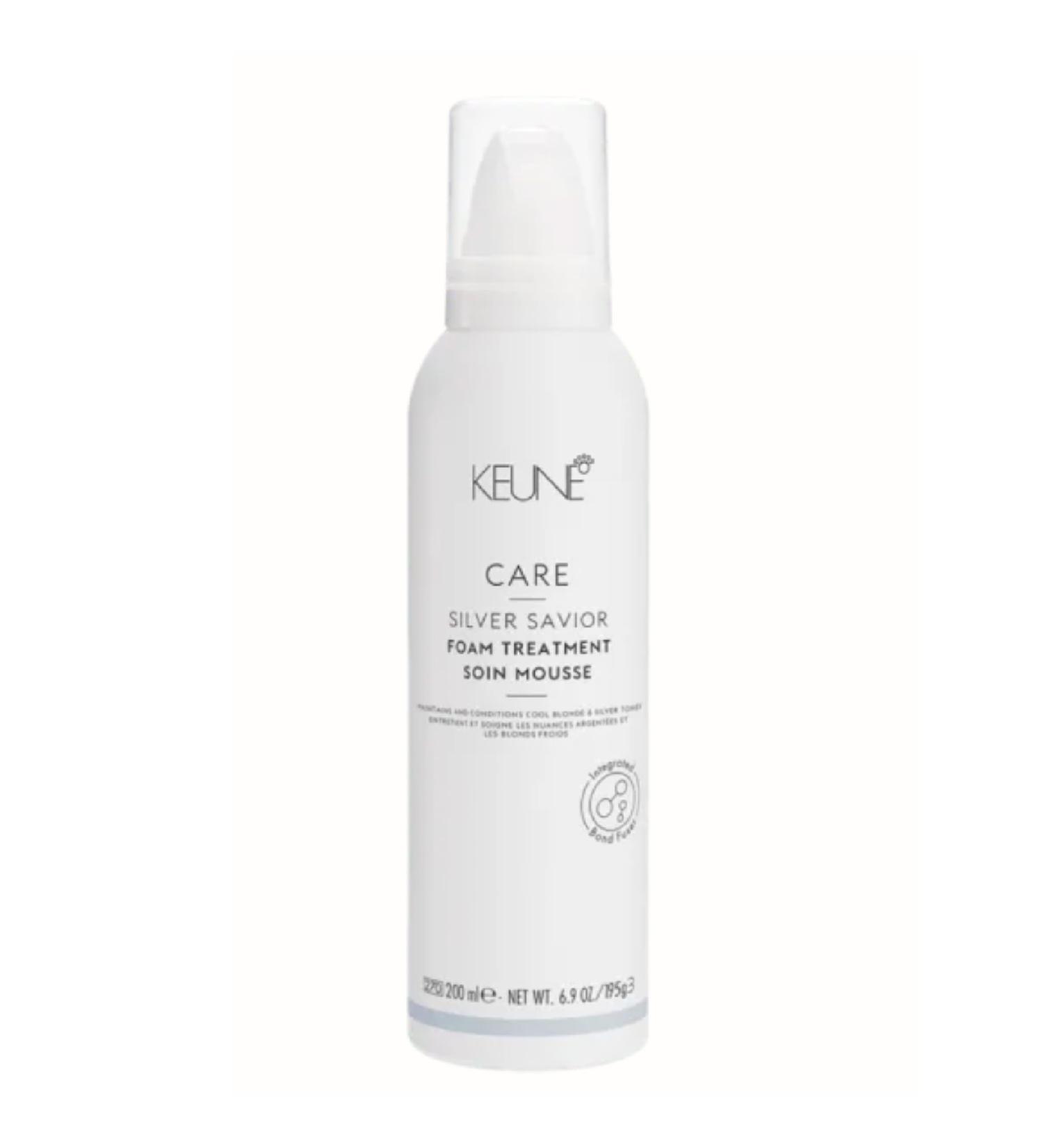 Keune Care Silver Savior Foam Treatment Toning & Moisturizing Leave-In Mousse for Blonde & Grey Hair 6.9 Fl Oz - Buy Online on SooperMarket.com