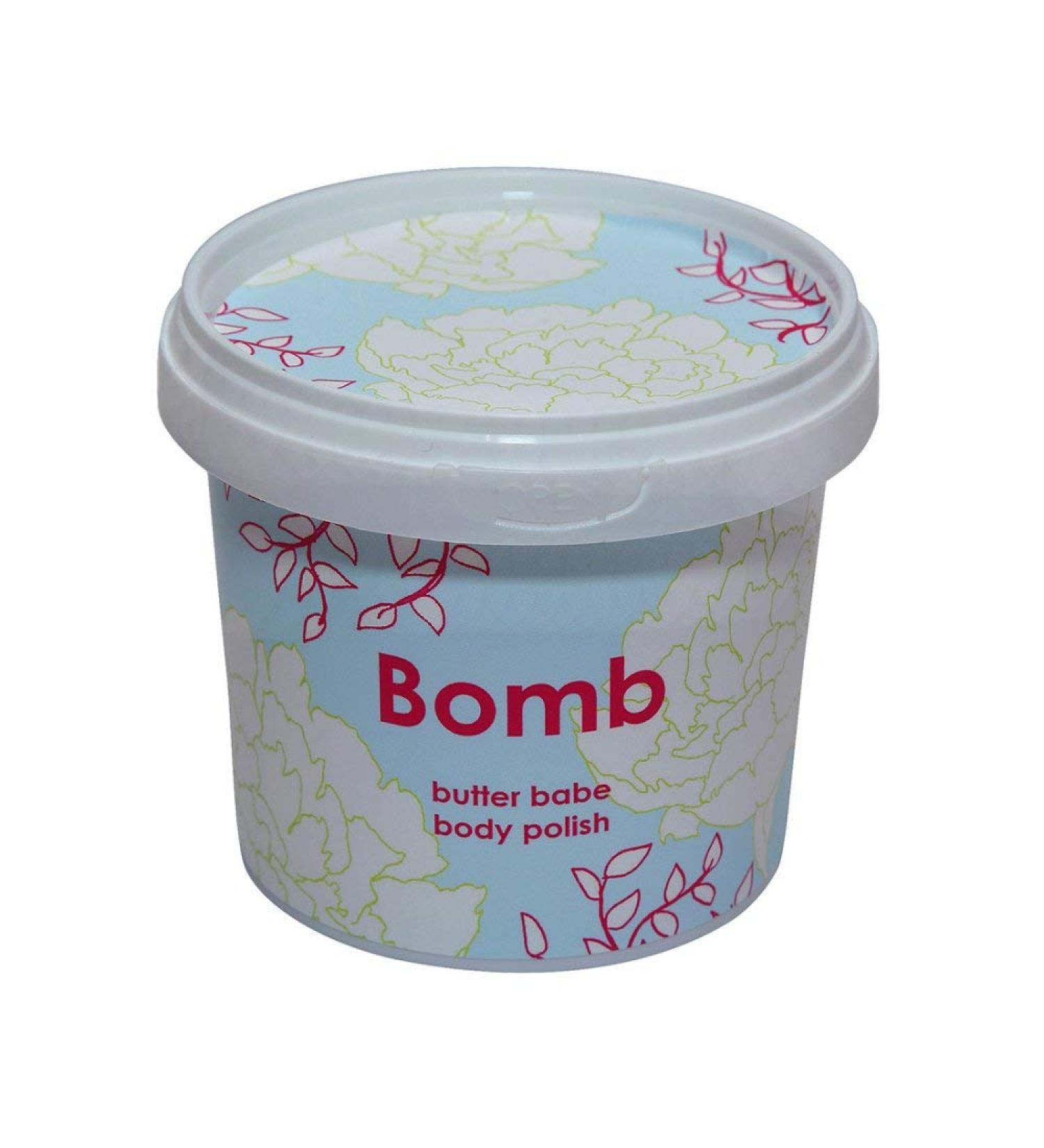 Butter Babe Body Polish Scrub 375g | Exfoliating Shower Scrub by Bomb Cosmetics | Luxurious Skincare for Soft Skin - Buy Online on SooperMarket.com