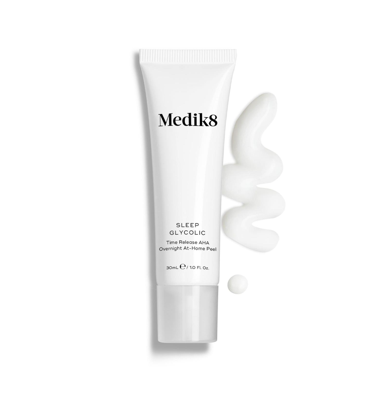 Medik8 Sleep Glycolic - Time Release AHA Overnight At-Home Peel - Brightens & Decongests - 10% Active Glycolic Acid - 30ml - Buy Online on SooperMarket.com