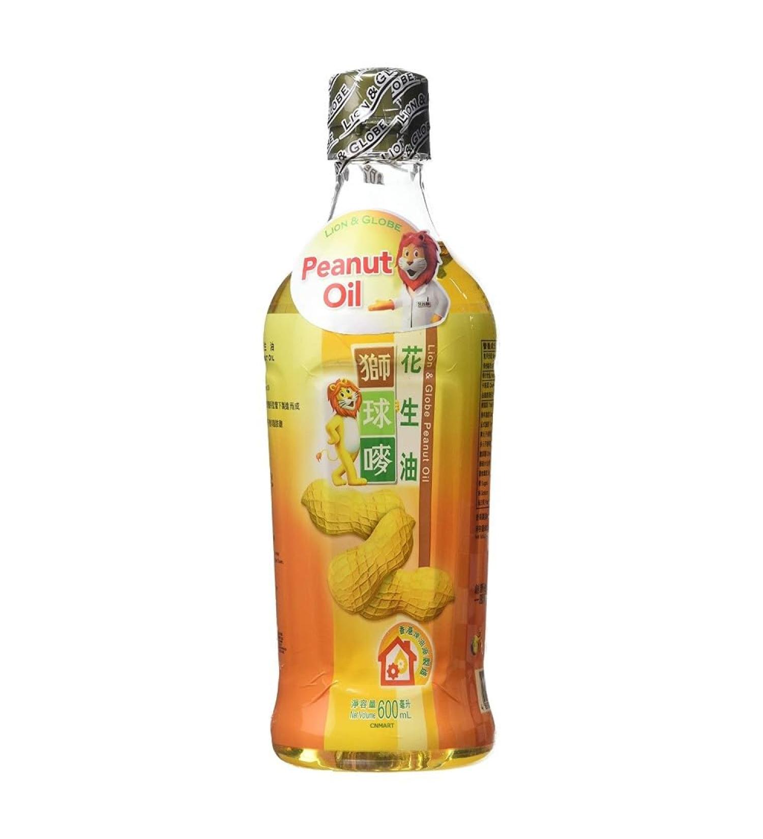 Hong Kong Lion & Globe Peanut Oil (Ideal for Frying Saut ing and Dressings) 600ml by CNMART - Buy Online on SooperMarket.com