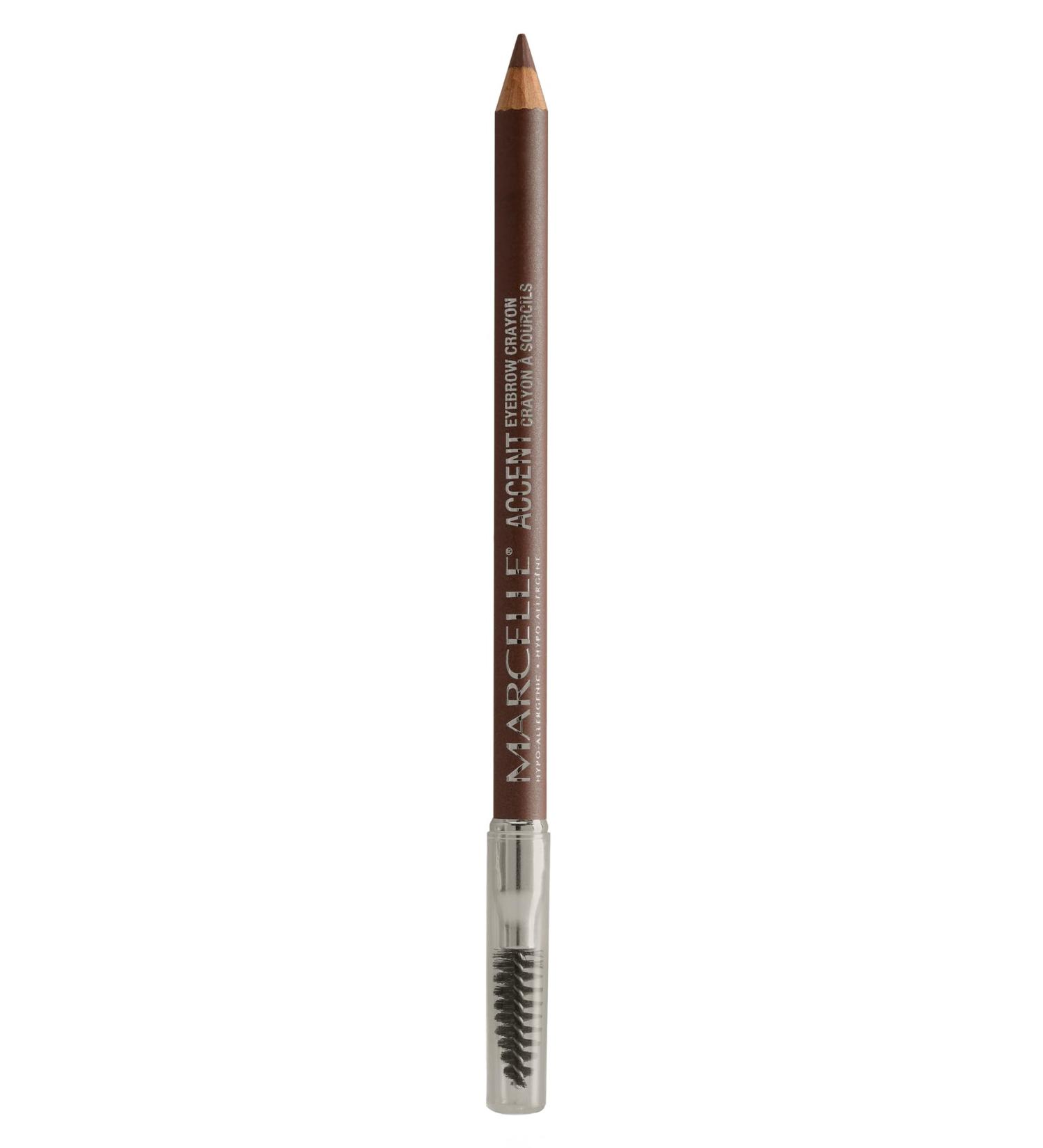 Marcelle Accent Eyebrow Crayon Medium Brown 2-in-1 Eyebrow Pencil Rich Matte Colour Smooth & Easy Application Hypoallergenic Fragrance-Free Cruelty-Free 1.05 g - Buy Online on SooperMarket.com
