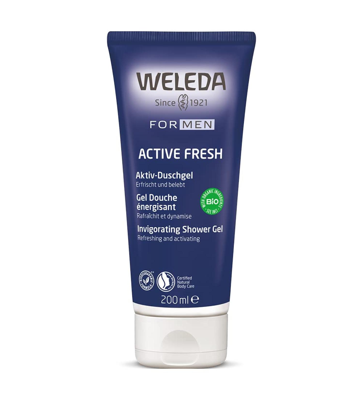 Weleda Men Active Shower Gel 6.8 Ounce - Energizing Body Wash - Buy Online on SooperMarket.com