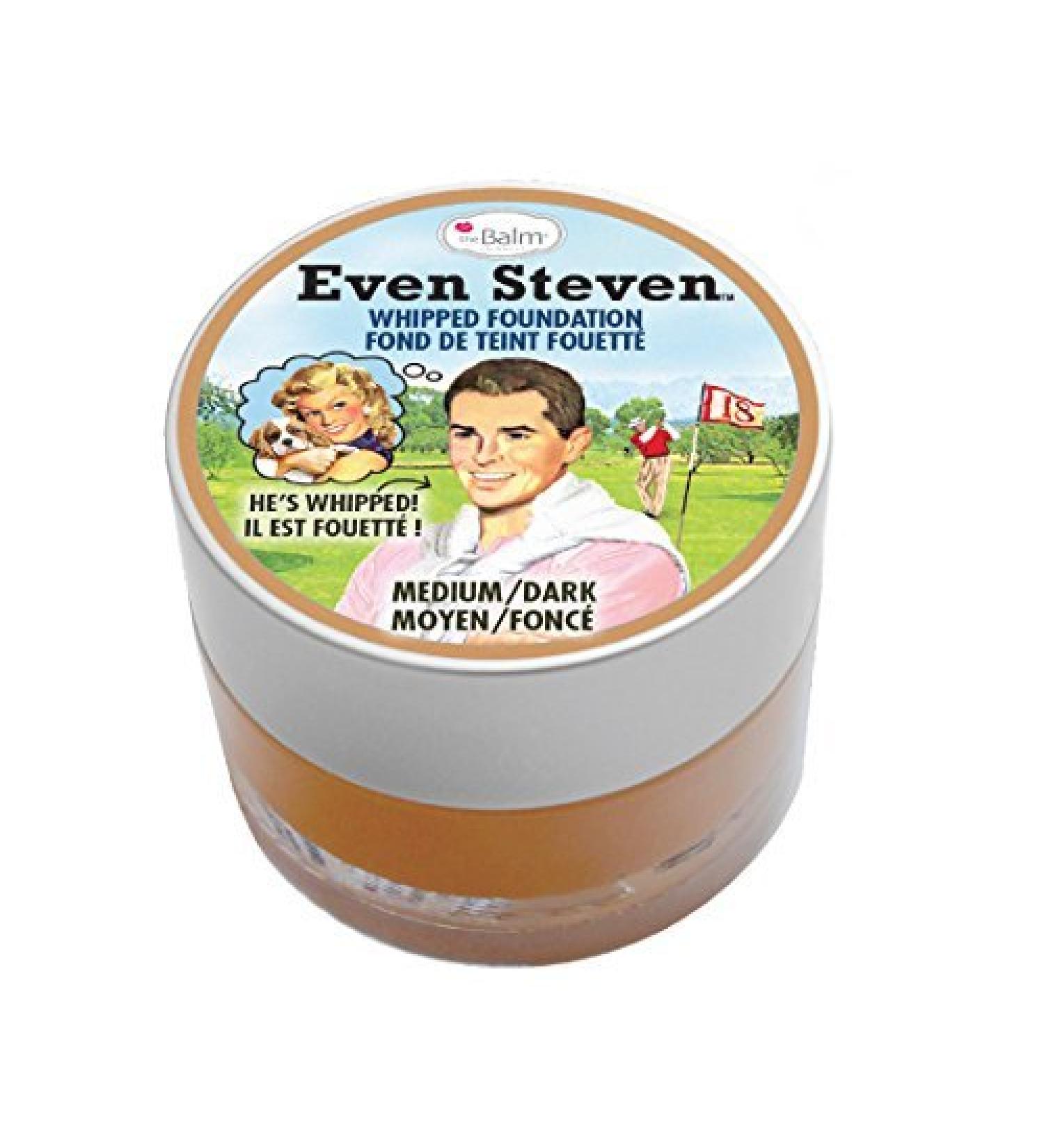 theBalm Even Steven Whipped Foundation Natural Matte Finish Medium Dark 1 Count (Pack of 1)