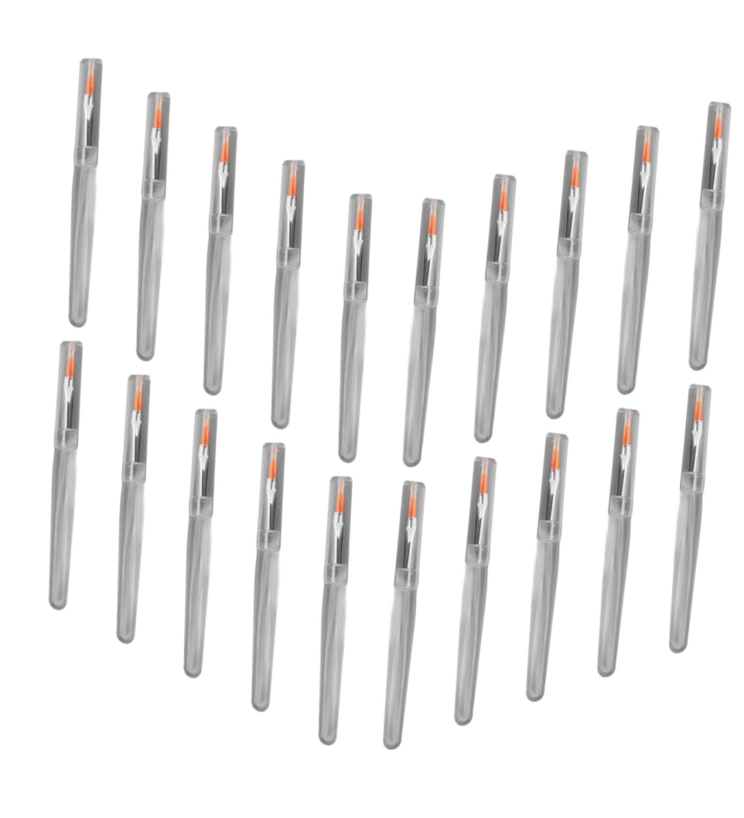 NOLITOY 20pcs Makeup Brush Set with Cover | Lipstick & Eye Makeup Brushes | Glossy Lip Applicator & Balm | High-Quality Synthetic Fiber - Buy Online on SooperMarket.com