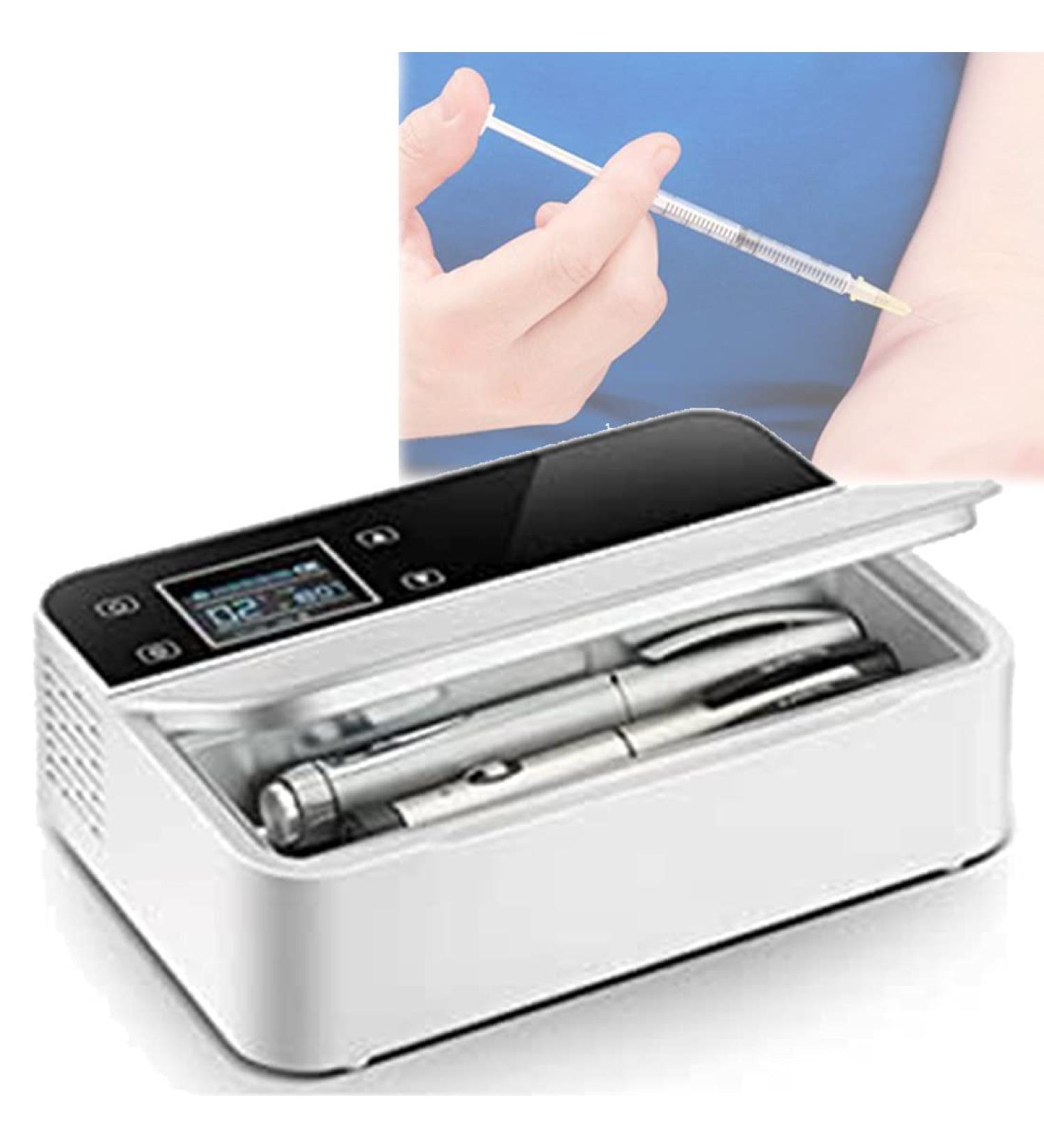 Portable Insulin Cooler Refrigerator Box Mini Insulin Car Refrigerator Keeps Medication Cooler Long Working Time for 8 Hours for Traveling Outdoors Camping Work - Buy Online on SooperMarket.com