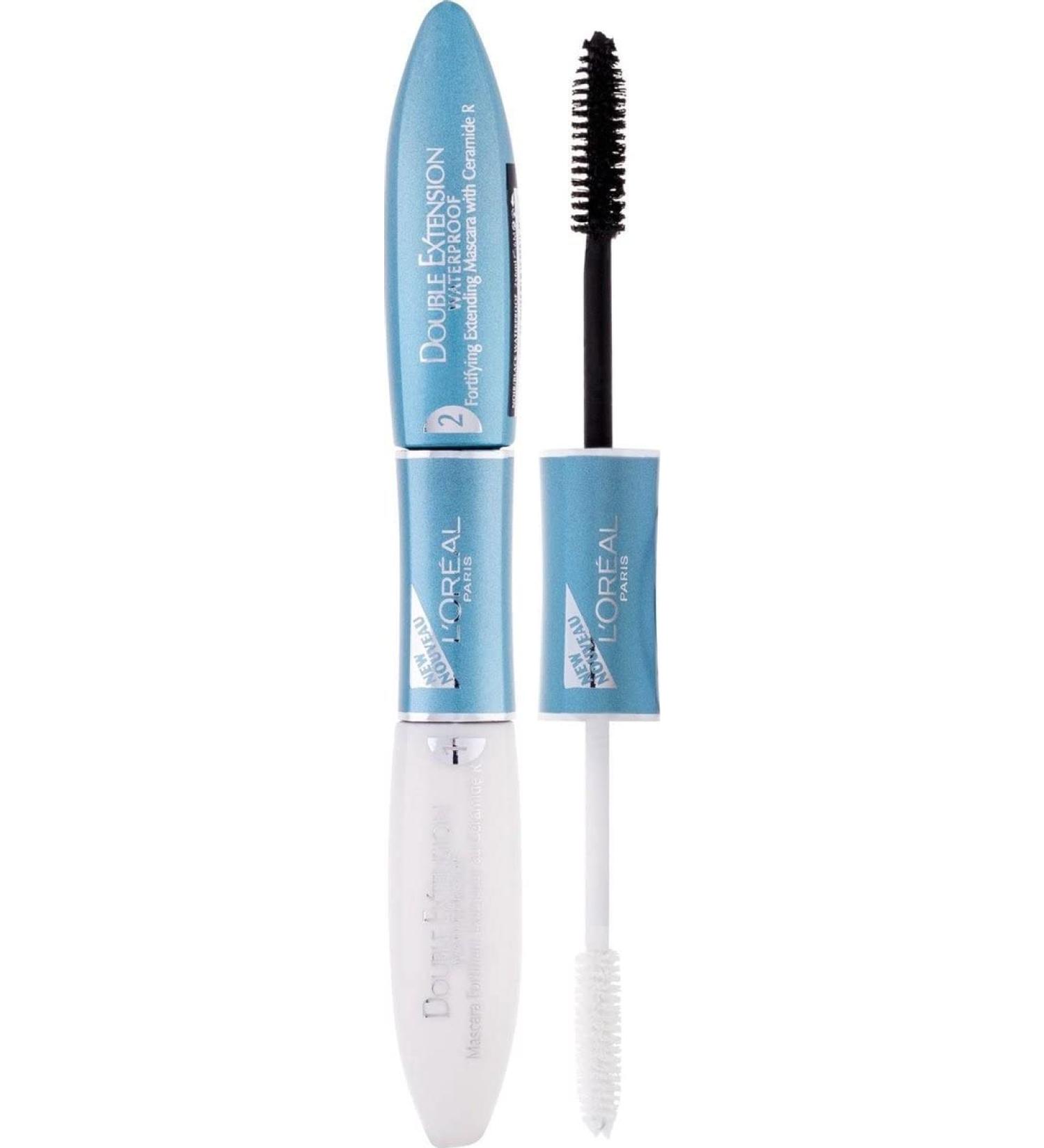 L'Oreal Paris Double Extension Waterproof Black Mascara - Long-Lasting Formula - Buy Online on SooperMarket.com