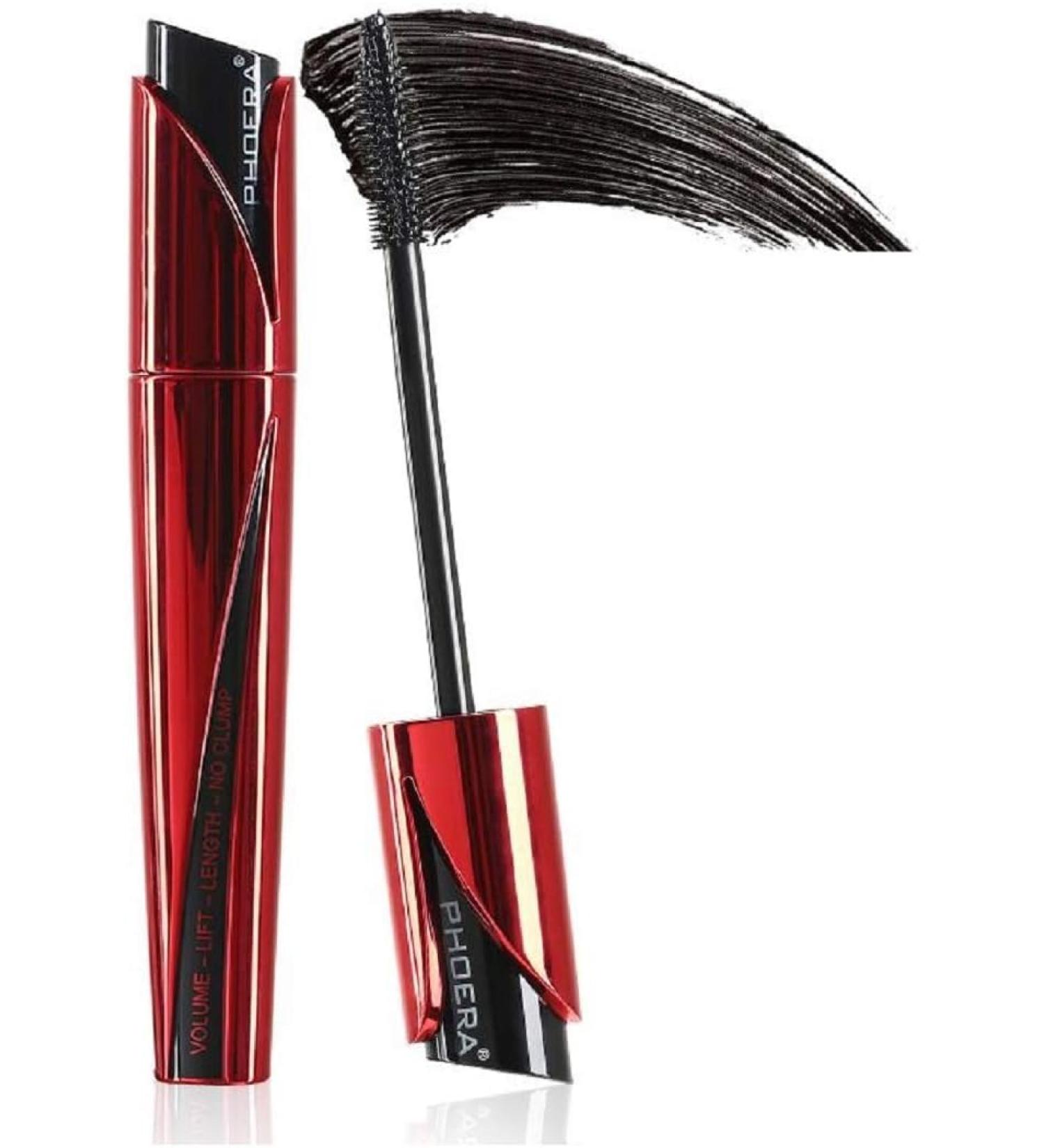 PHOERA Lash Volume Mascara Waterproof 9D Curling Eye Makeup smudge proof Lift No Clump Long Lasting Black Mascara Intense Lengthen & Volumize | Cruelty Free - Buy Online on SooperMarket.com