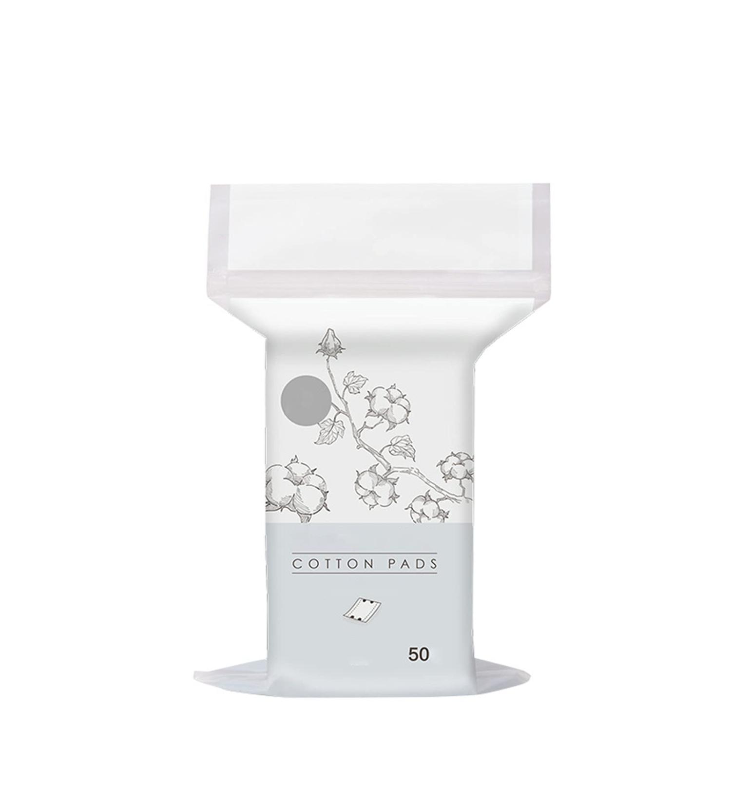 shlutesoy Cosmetic Cotton Strong Water Absorption Cleaning Skin Mini Facial Clean Nail Wipes Debris Skin Care Pad for Travel 50 - Buy Online on SooperMarket.com