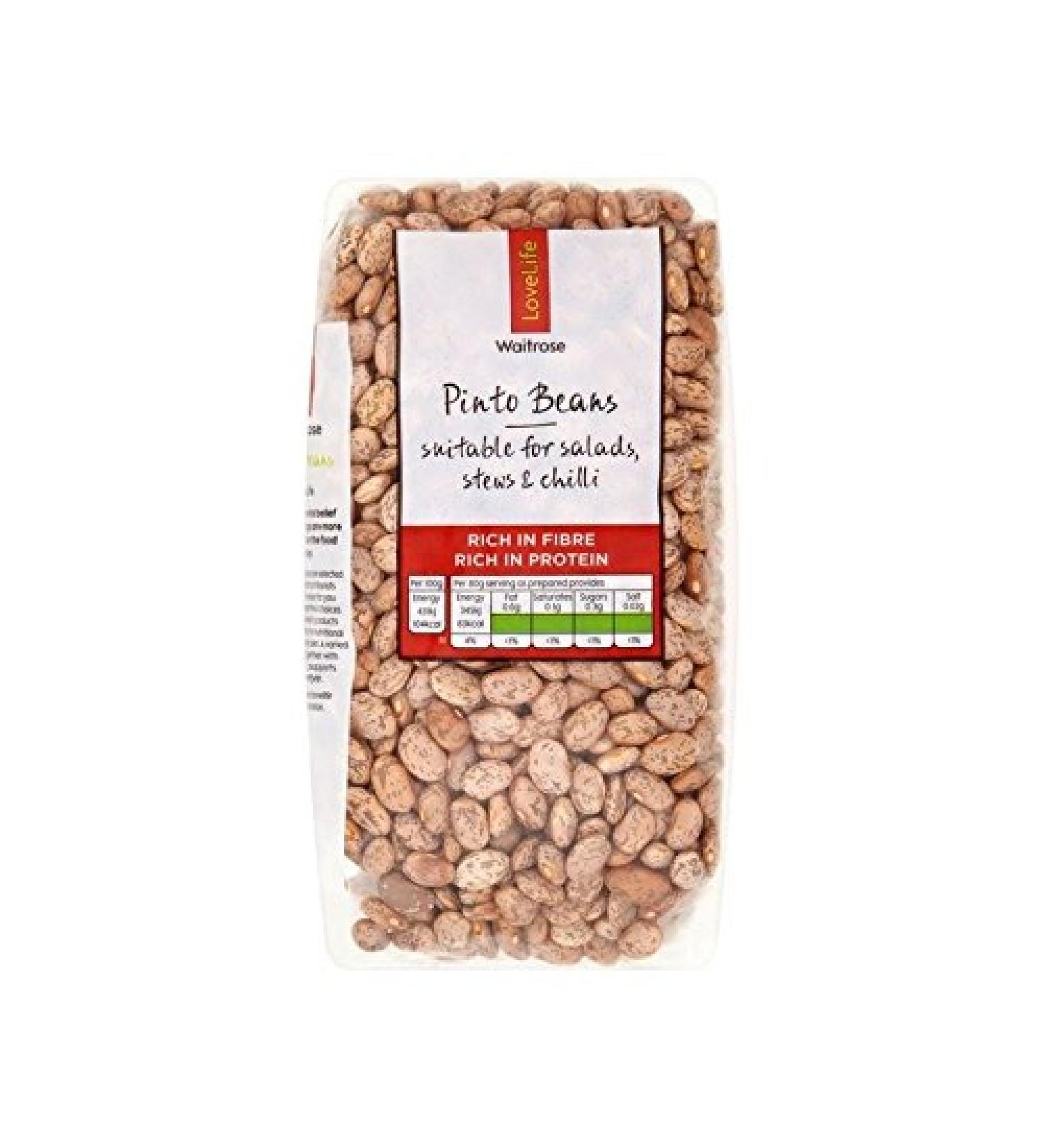 Pinto Beans Waitrose Love Life 500g - Pack of 2