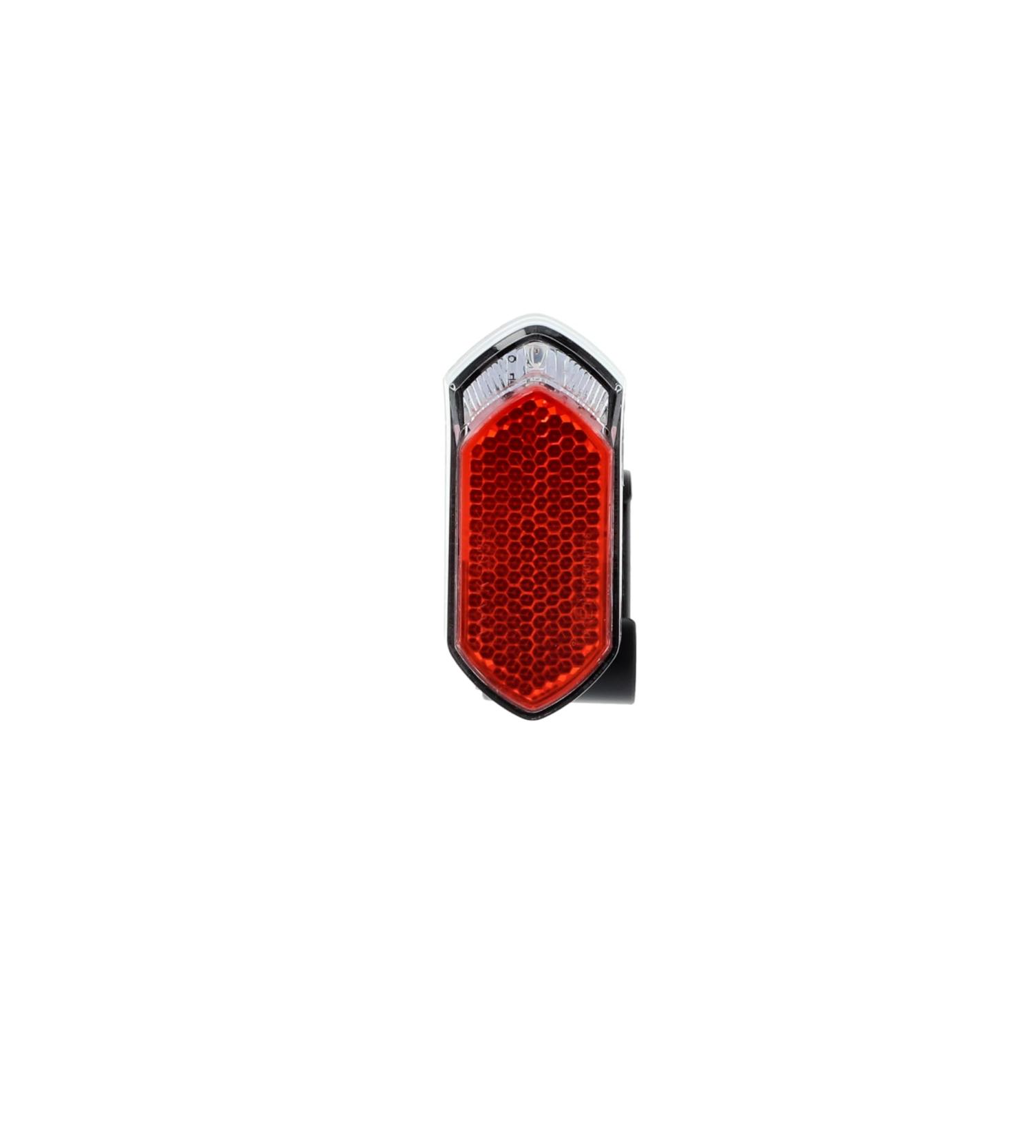 Fischer Bicycle Dynamo LED Rear Light with Reflector | IP44 Waterproof StVZO Compliant Easy Mount for Sheet & Strut Fastening - Buy Online on SooperMarket.com