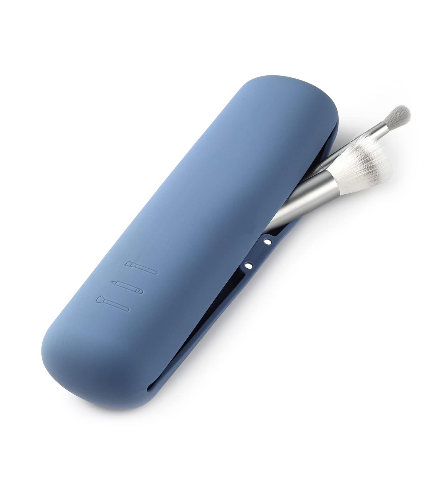 Fnyes Travel Makeup Brush Holder S Blue - Stylish & Portable Organizer for International Shipping - Buy Online on SooperMarket.com