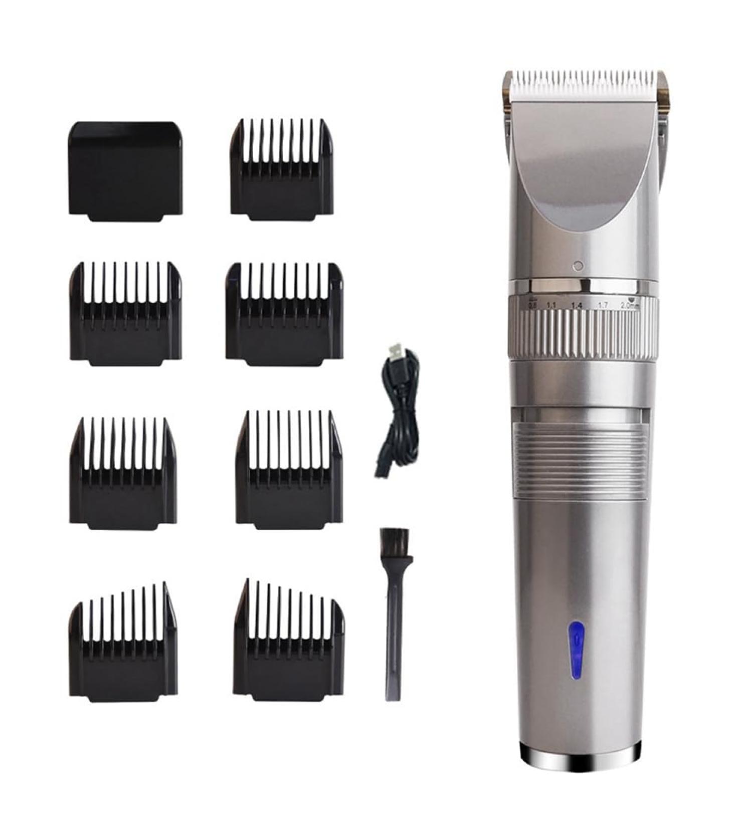 Xptieeck 1Set USB Rechargeable Hair Clipper Men Haircut Ceramic Blade Shave Hair Clipper ABS+PC - Buy Online on SooperMarket.com