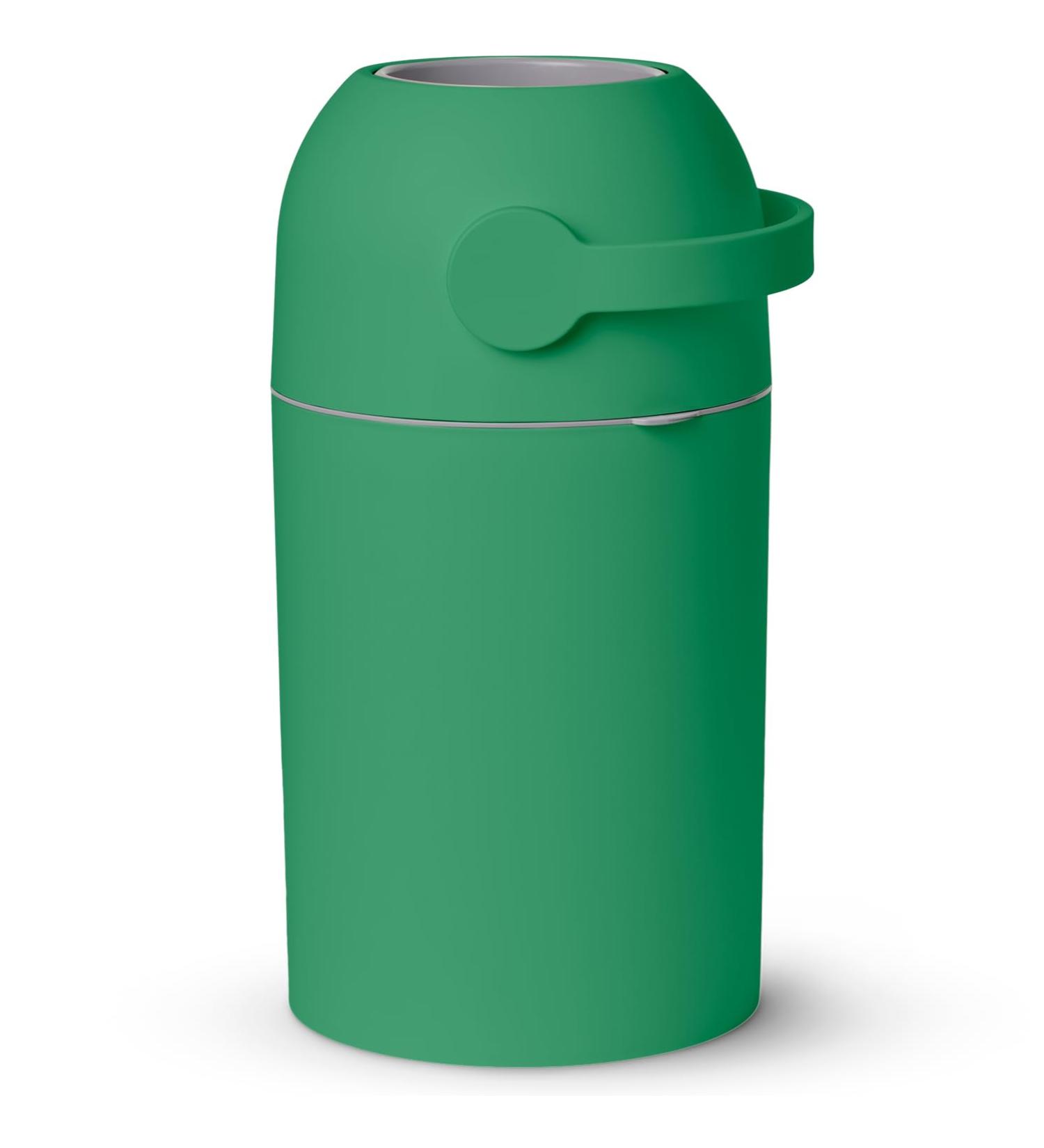 Baby Diaper Pail Patented Odor-Stop System Use Any Garbage Bag One Hand Free Lever Roll of Bag incld (Grass Green) - Buy Online on SooperMarket.com