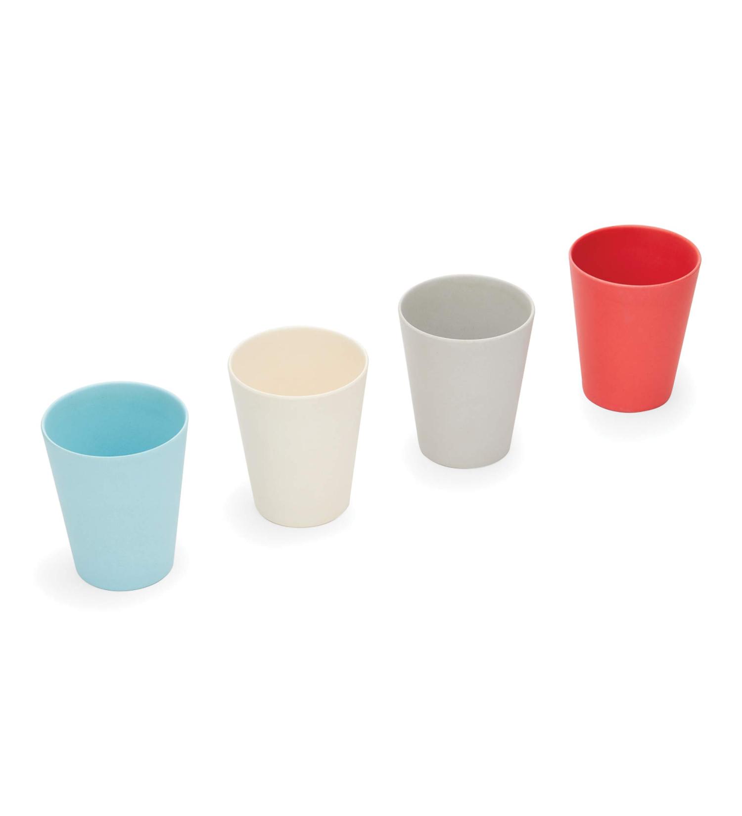 Red Rover Bamboo Kids' Cups Set of 4 - Multicolor Eco-Friendly Bamboo Cups - Buy Online on SooperMarket.com