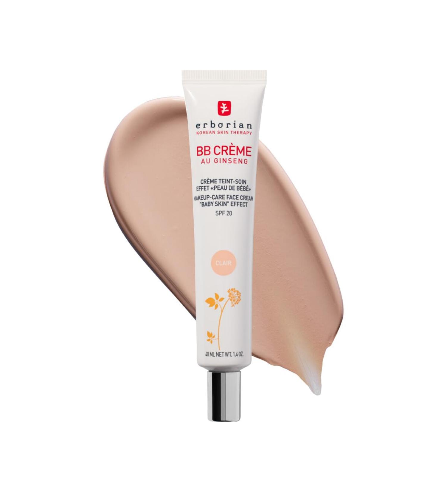 Erborian - BB Cream With Ginseng - Complexion Cream - "Baby Skin" Effect - Korean Cosmetic Treatment 5 -In -1 For SPF 20 - Clear - 40 ml 40 ml (Pack of 1) Clear - Buy Online on SooperMarket.com