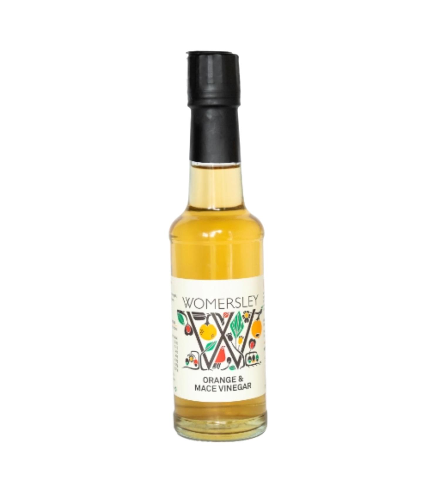 Womersley Fine Fruit and Herb Vinegar - Orange and Mace (150ml) - Ideal for Cooking, Stir-Fries, Sauces, and Salad Dressings - Buy Online on SooperMarket.com