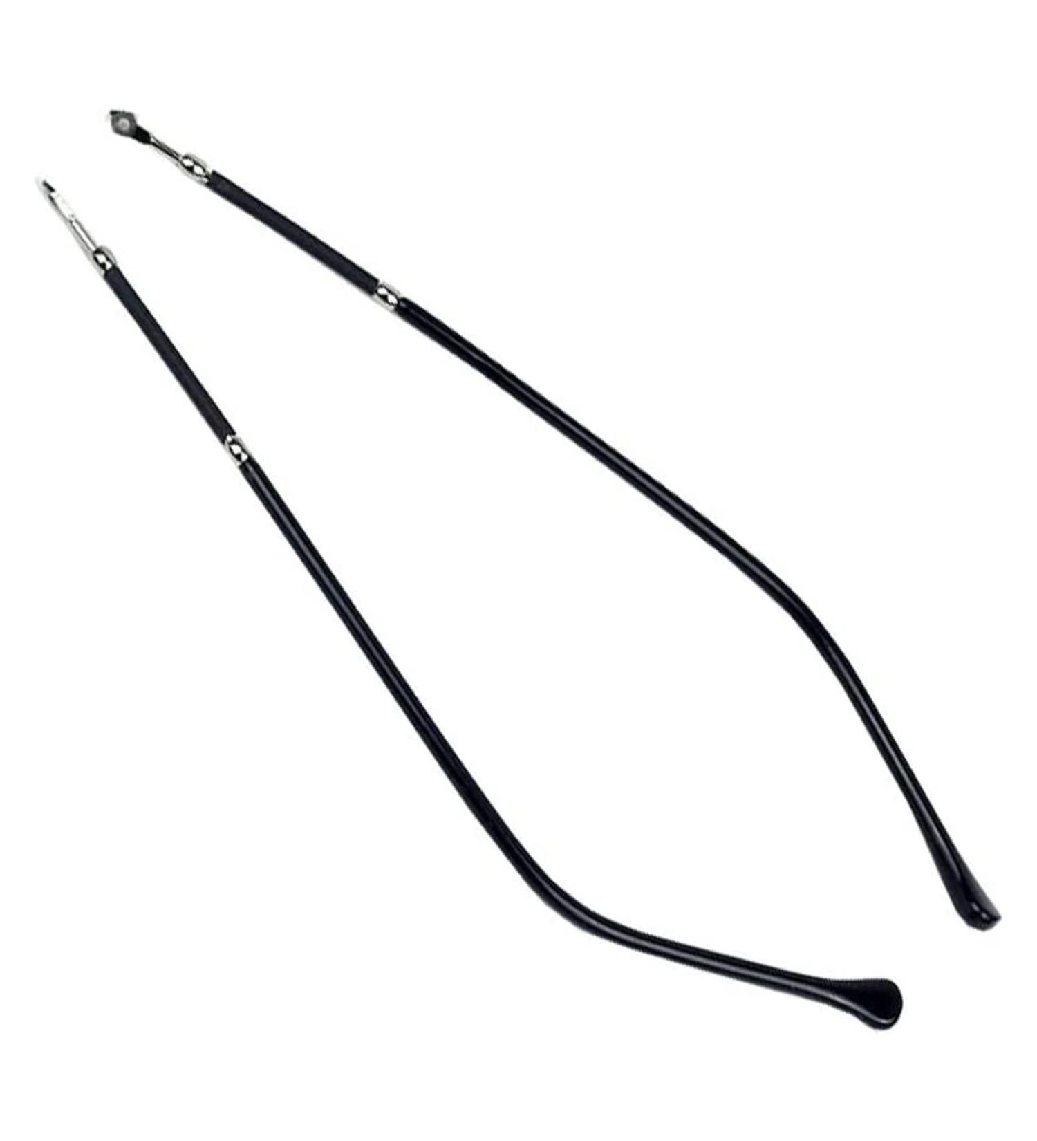 RANARA Replacement Eyeglass End Tips Eyeglass Legs Eyeglass Accessories 1 Pair Eyeglass Replacement Temples Metal Frame Silver