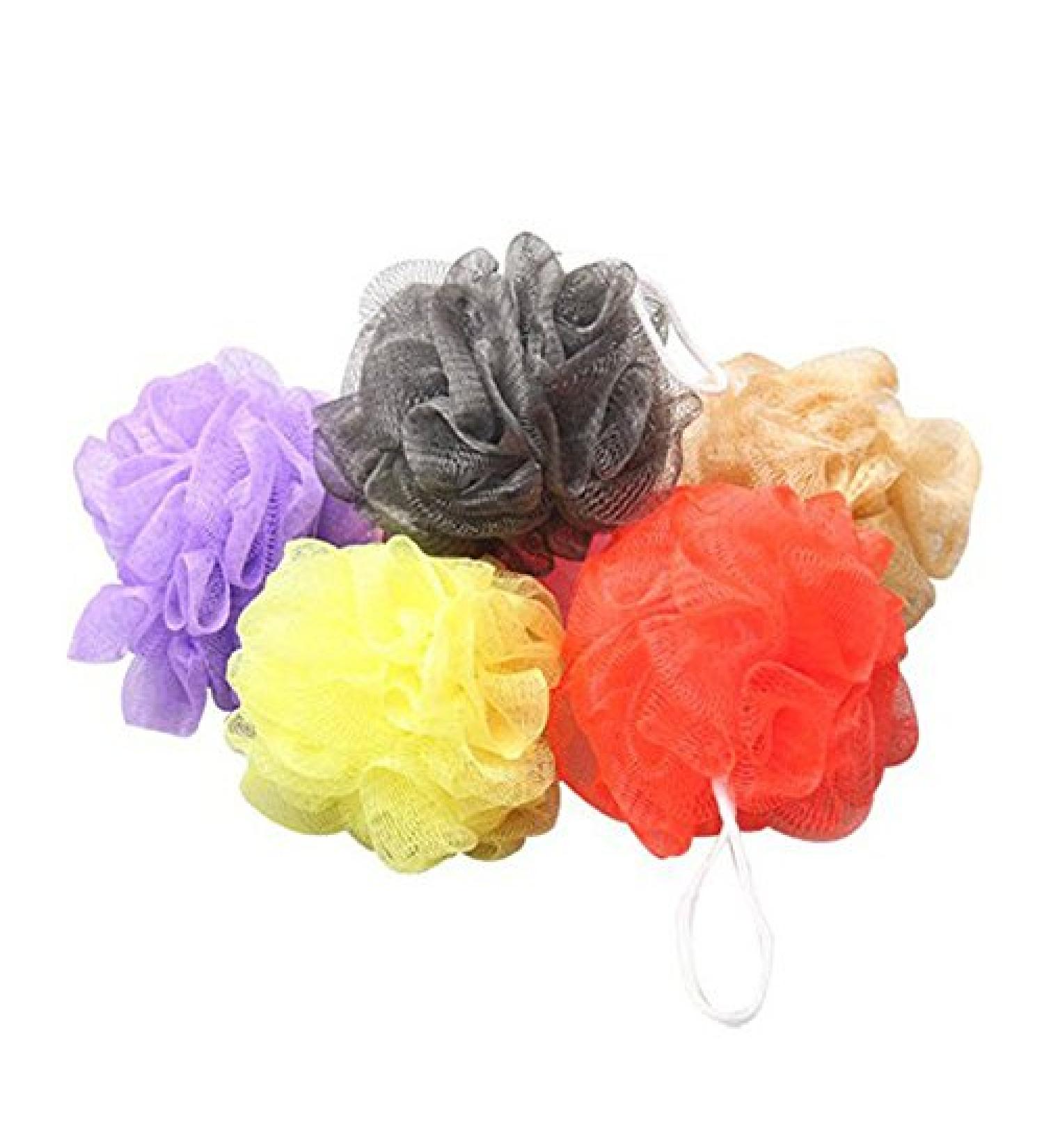 Bath Poufs Shower Sponge 10-Pack in Assorted Colors - Buy Online on SooperMarket.com