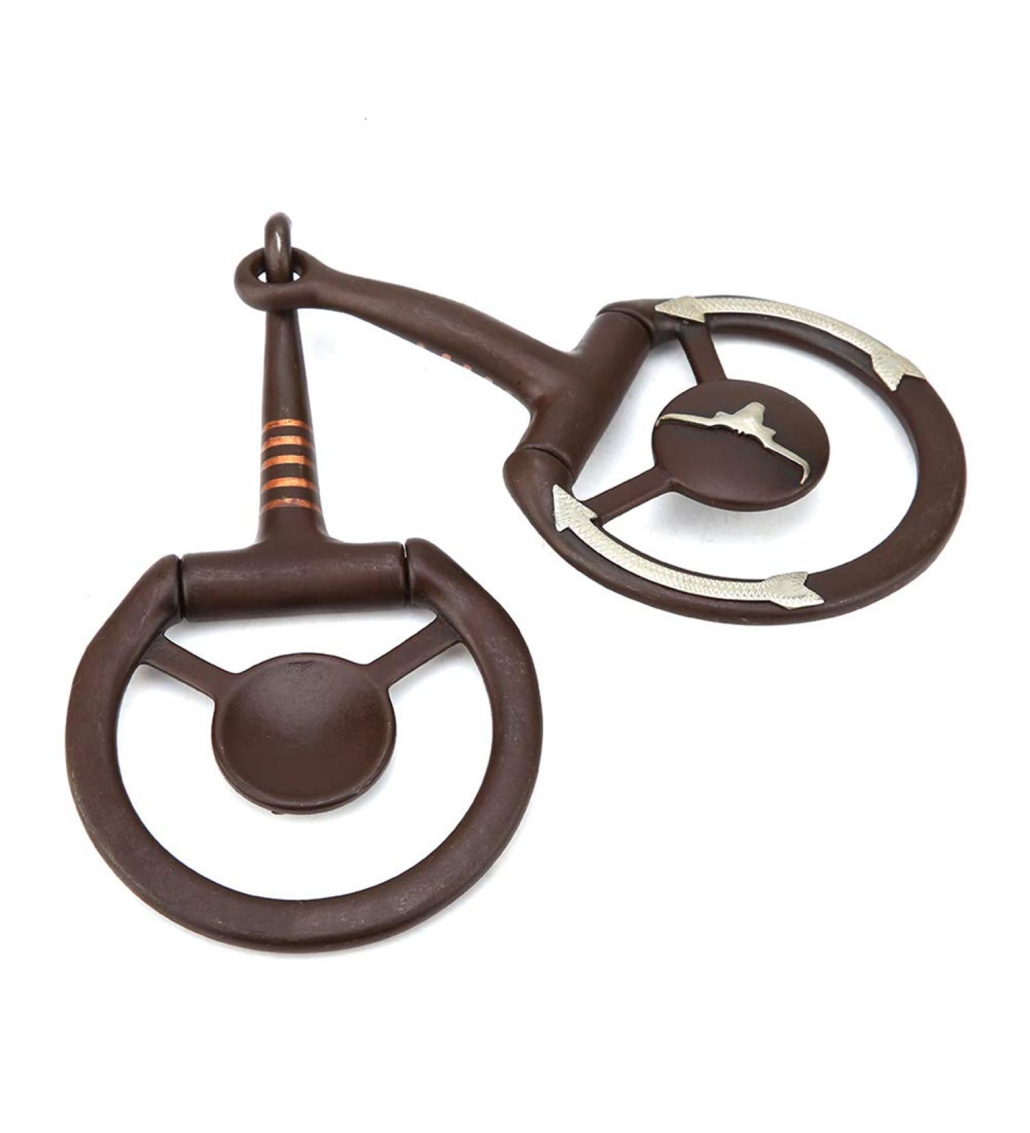 Shanrya Loose Ring Snaffle Bit - Copper Inlay Horse Bit for Riders | International Shipping - Buy Online on SooperMarket.com