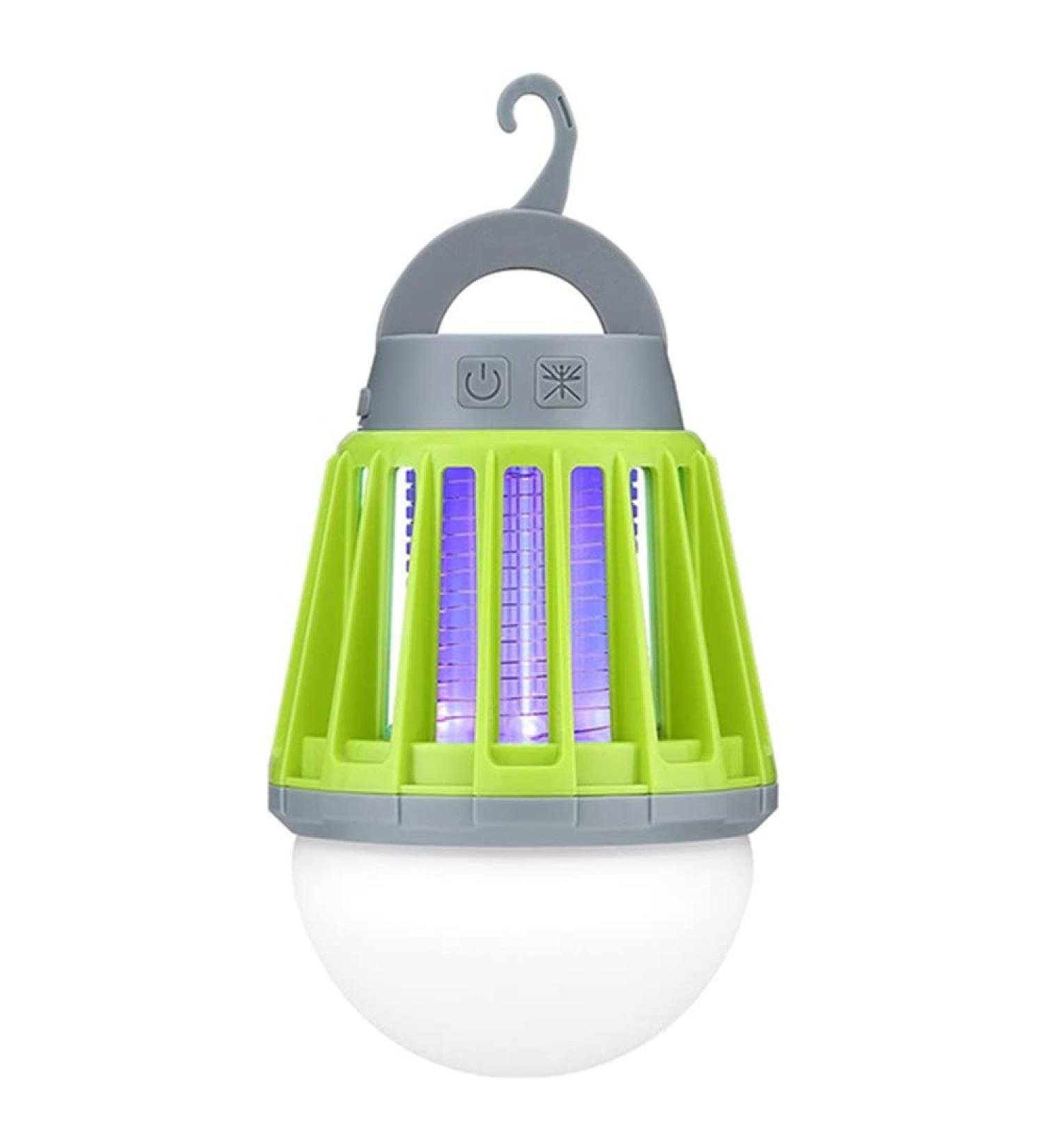 Mosquito Zapper Bug Killer Outdoor Camping Lantern 3 Modes Lighting Green - Buy Online on SooperMarket.com