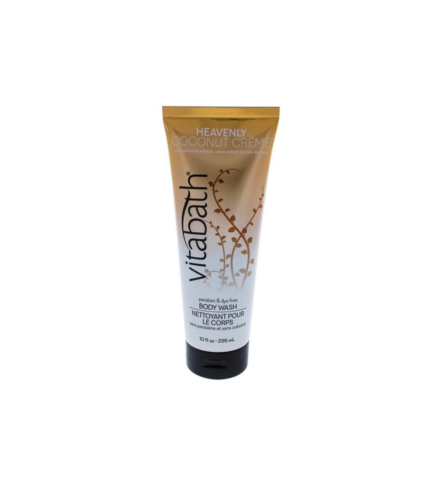 Heavenly Coconut Creme Body Wash by Vitabath for Unisex - 10 oz Body Wash
