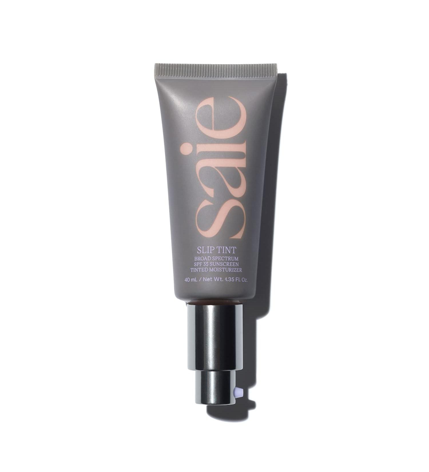 Saie Slip Tint SPF 35 Tinted Moisturizer - Shade Two (1.35 oz) | Light Coverage + Broad Spectrum Zinc Oxide Sunscreen - Buy Online on SooperMarket.com